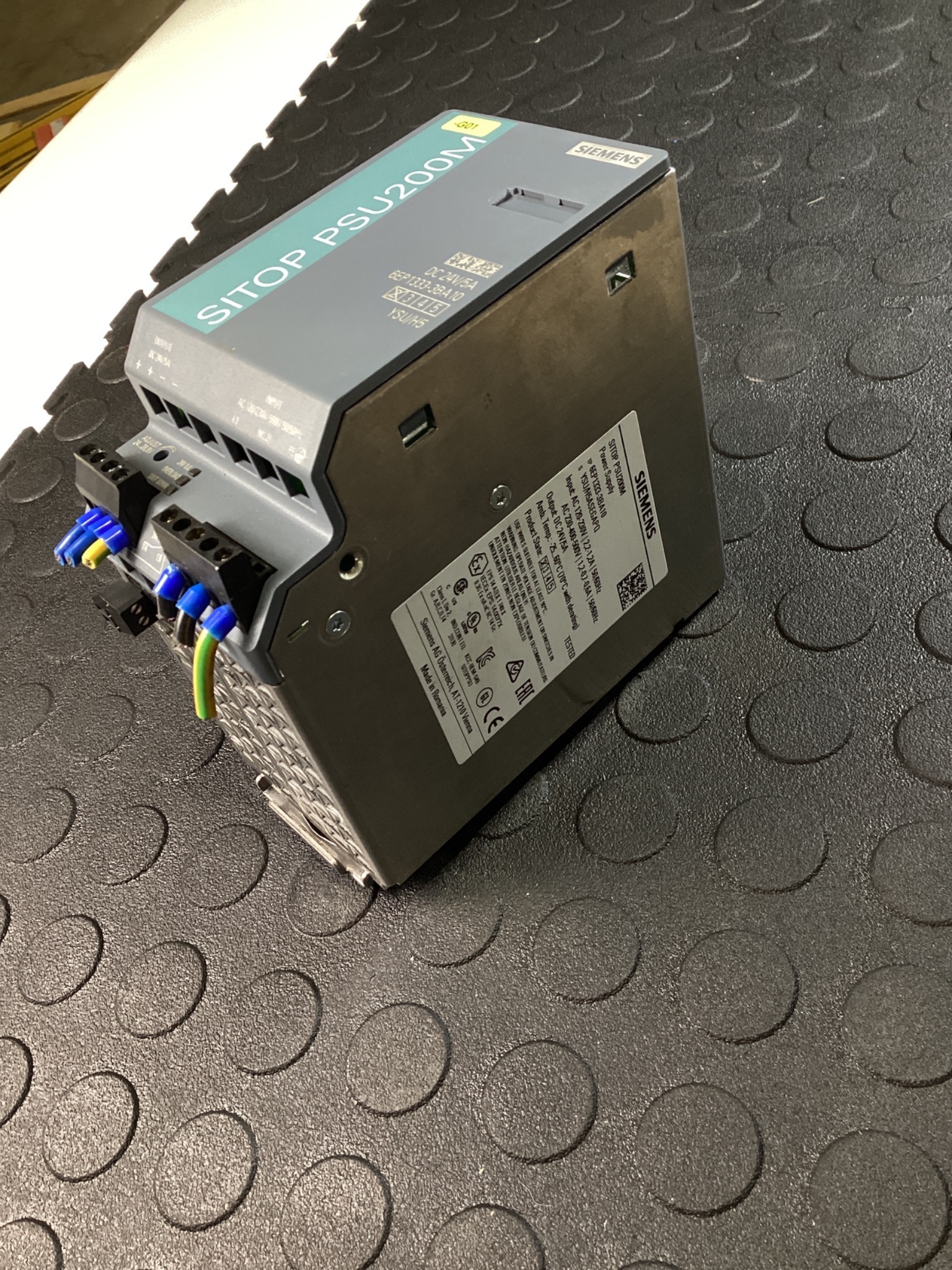 SIEMENS 6EP1333-3BA10 SITOP PSU200M 24V 5A Power Supply USED 1