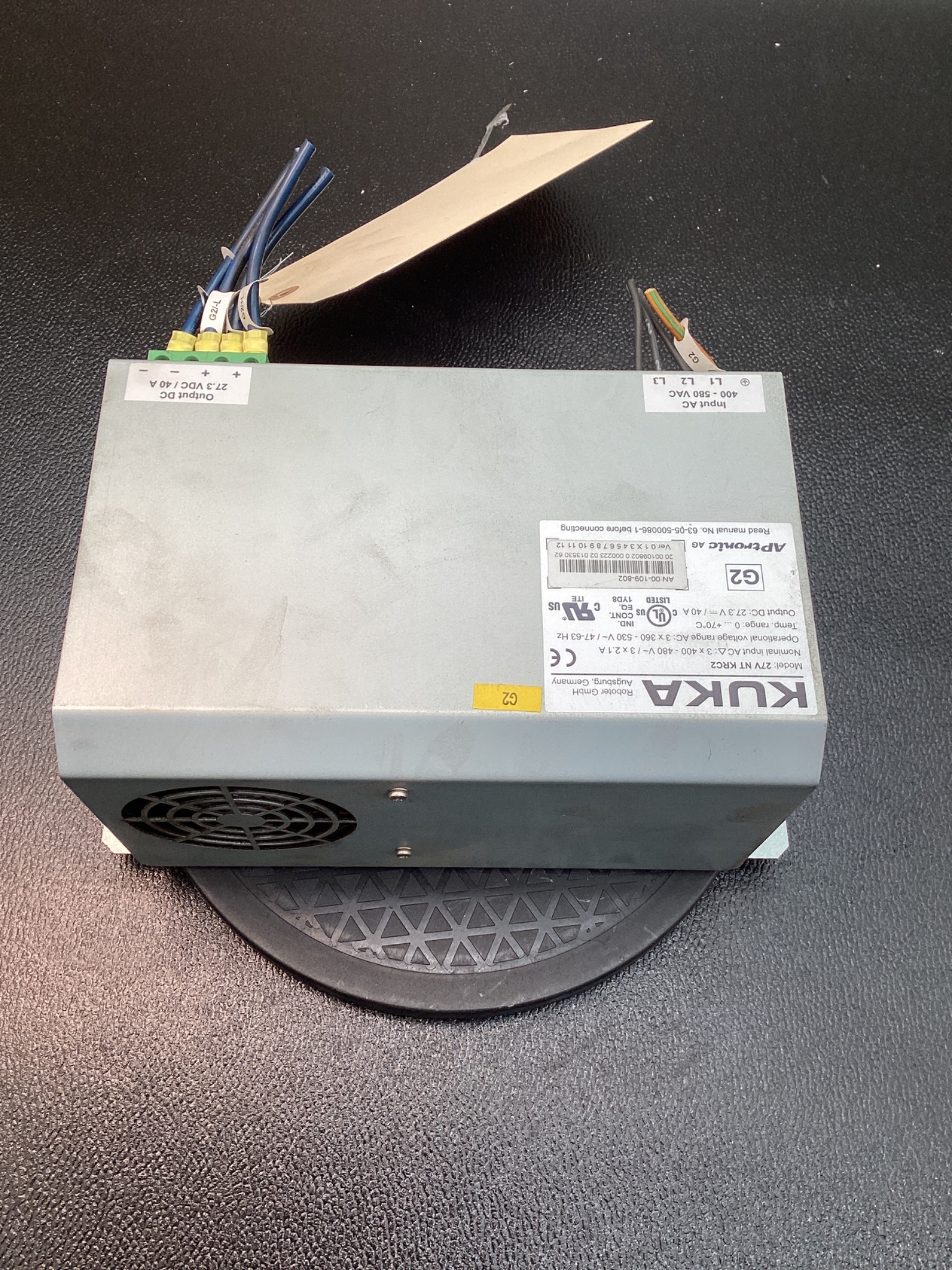 KUKA 27V NT KRC2 POWER SUPPLY 27.3VDC USED 2
