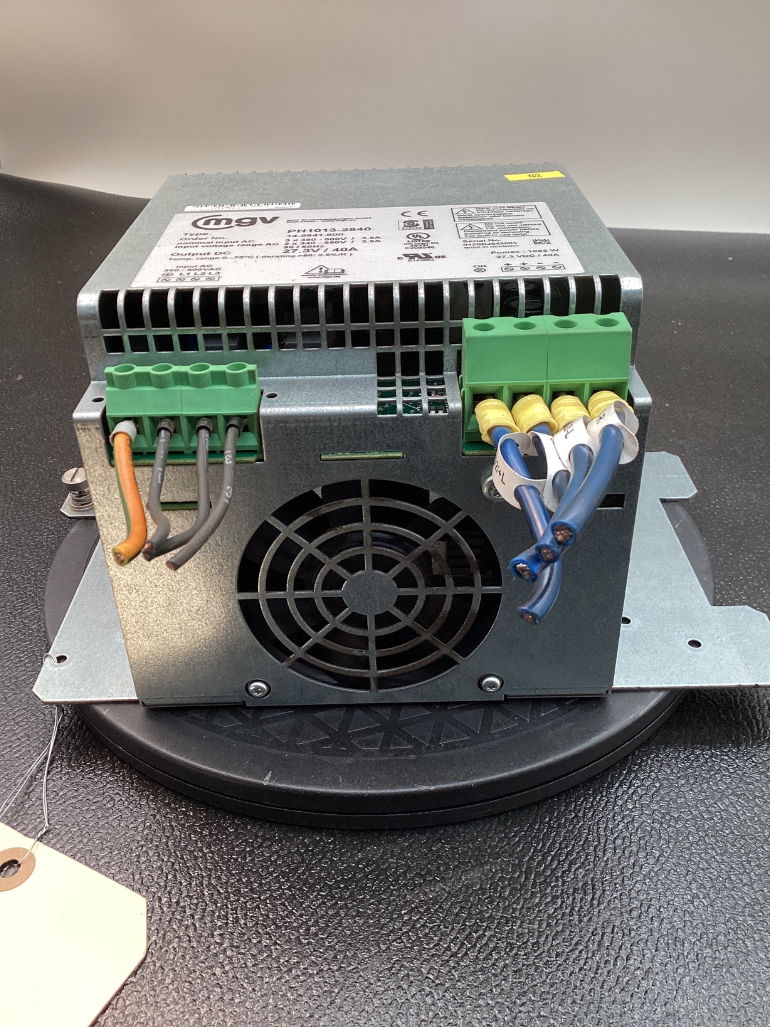 MGV PH1013-2840 POWER SUPPLY 27.3VDC USED 4