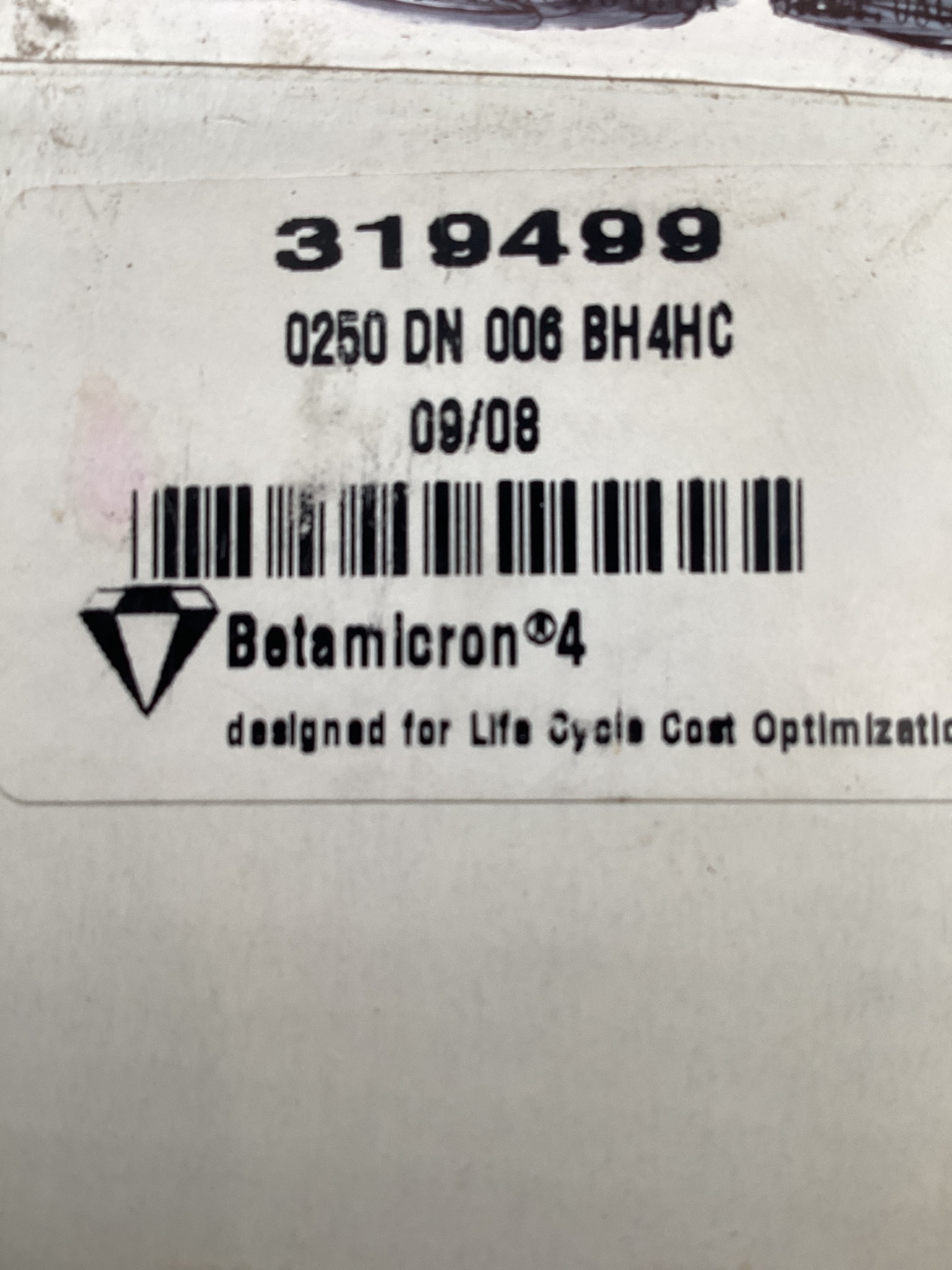 HYDAC 0250DN006BH4HC HYDRAULIC FILTER ELEMENT NEW 1