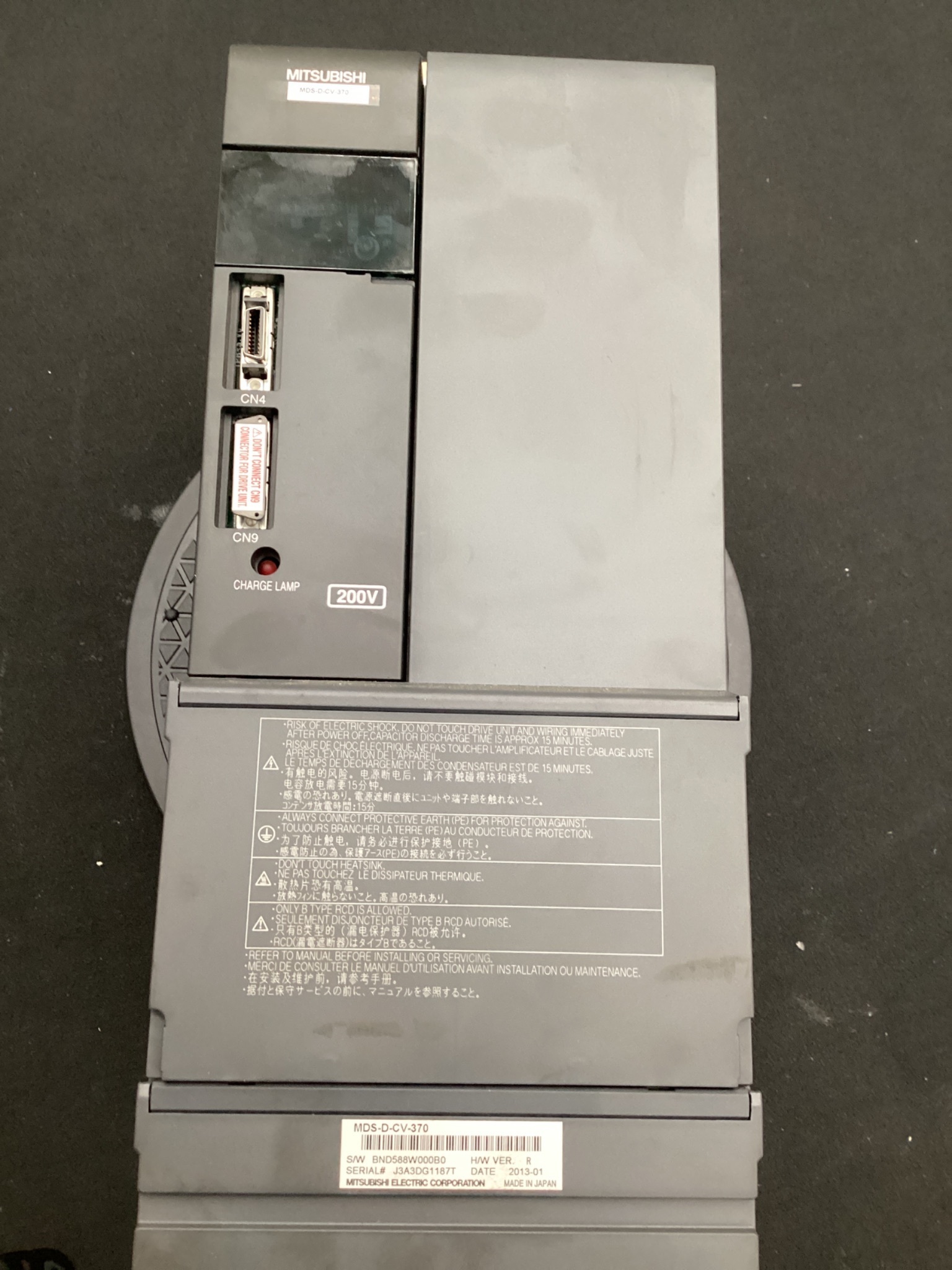 MITSUBISHI MDS-D-CV-370 SERVO DRIVE POWER SUPPLY UNIT USED 2
