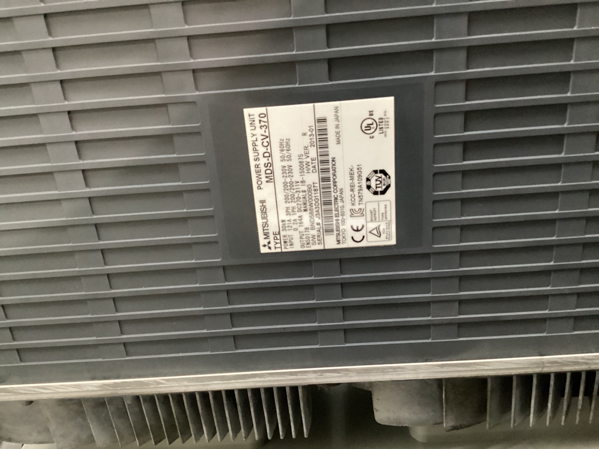 MITSUBISHI MDS-D-CV-370 SERVO DRIVE POWER SUPPLY UNIT USED 3