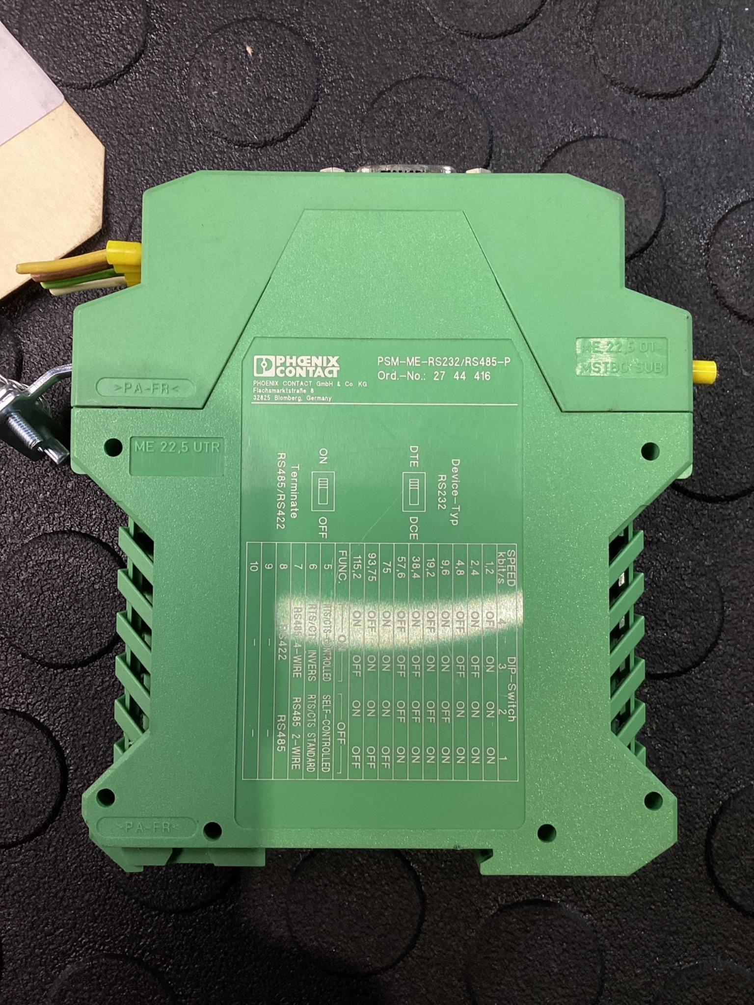 PHOENIX CONTACT PSM-ME-RS232/RS485-P 2744416 RS232 to RS485 Converter USED 2