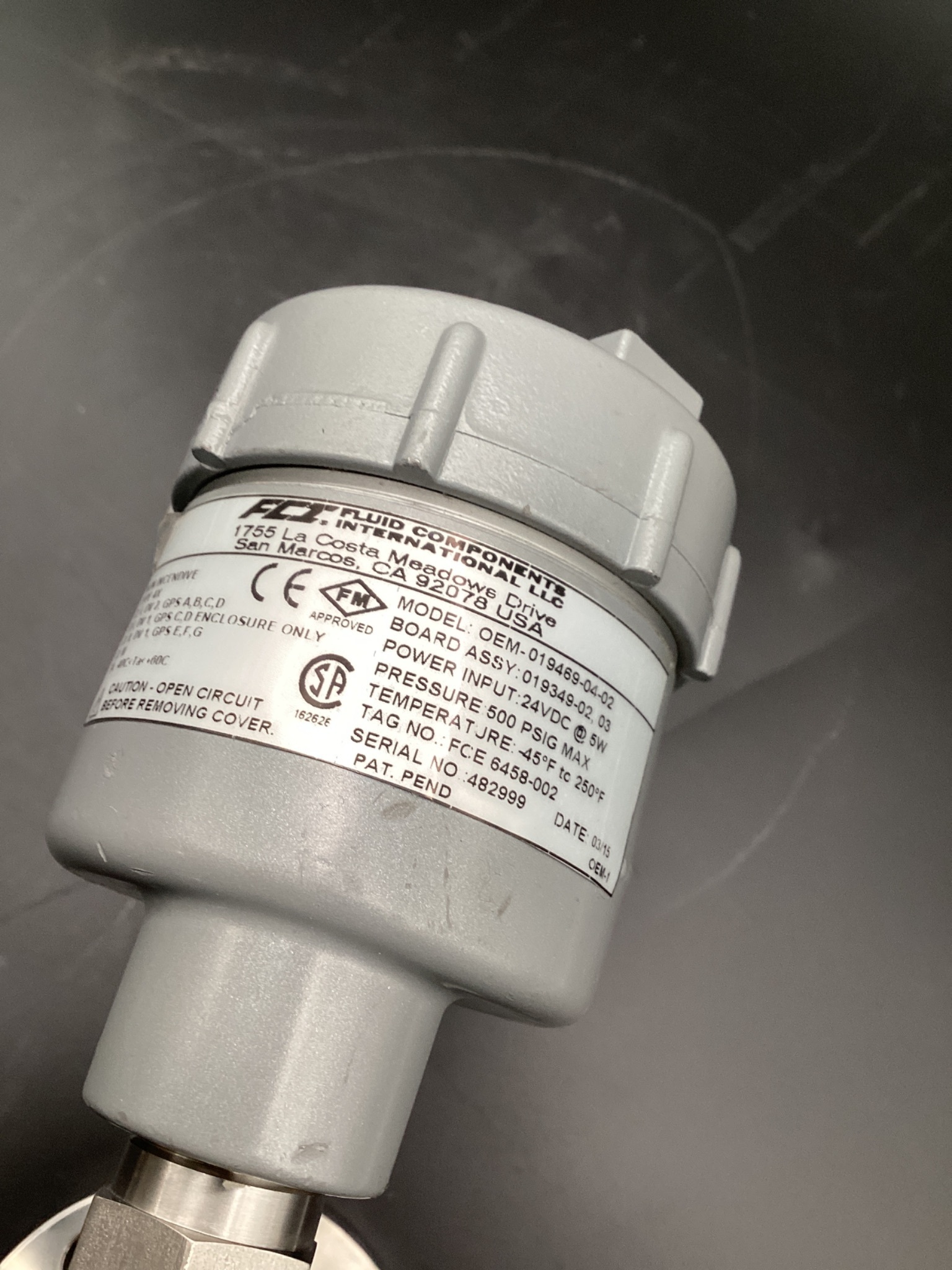 FCI OEM-019469-04-02 FLOW SWITCH VALVE NEW 2