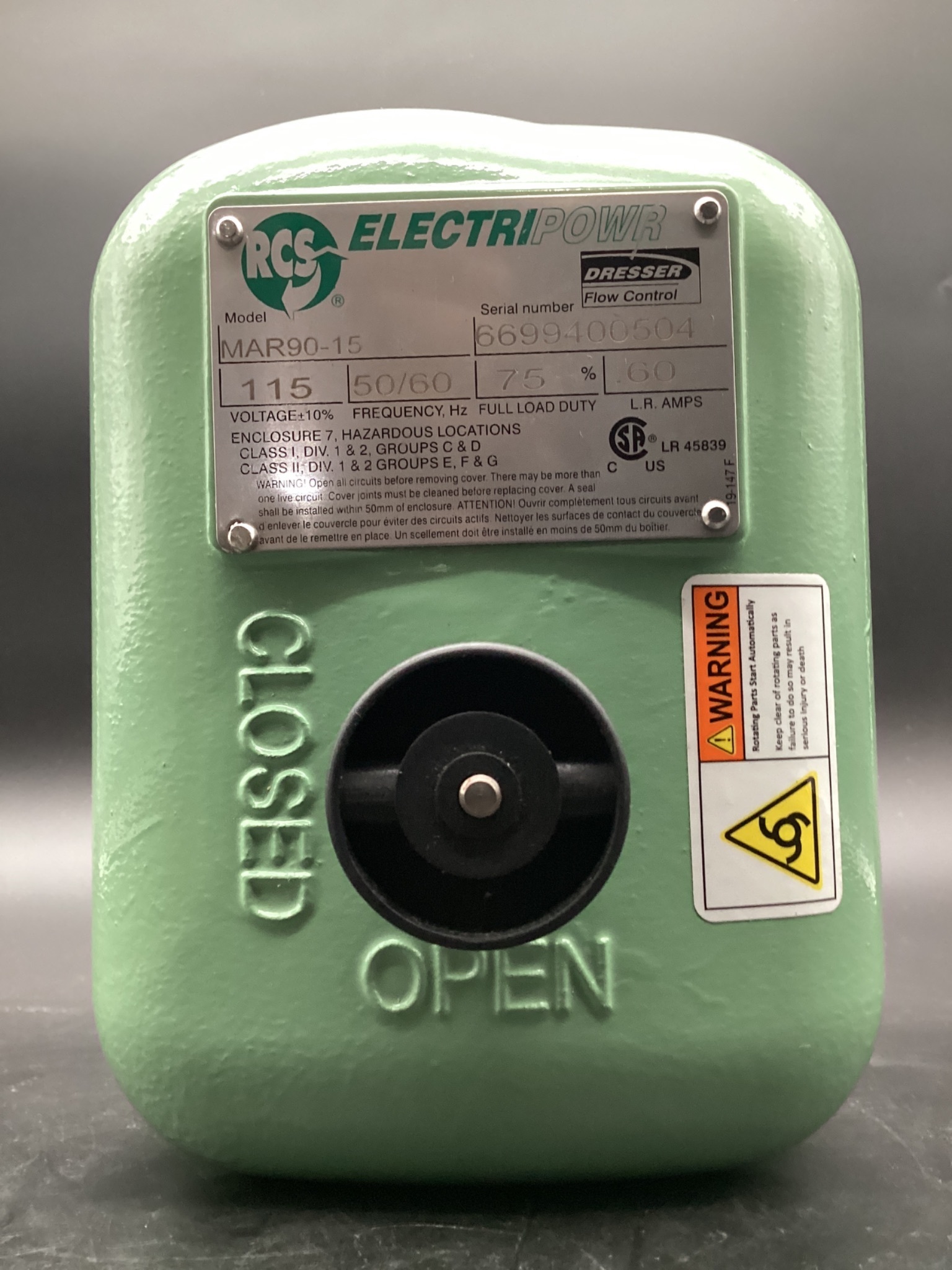 ELECTRIPOWR MAR90-15 ELECTRIC ACTUATOR USED 2