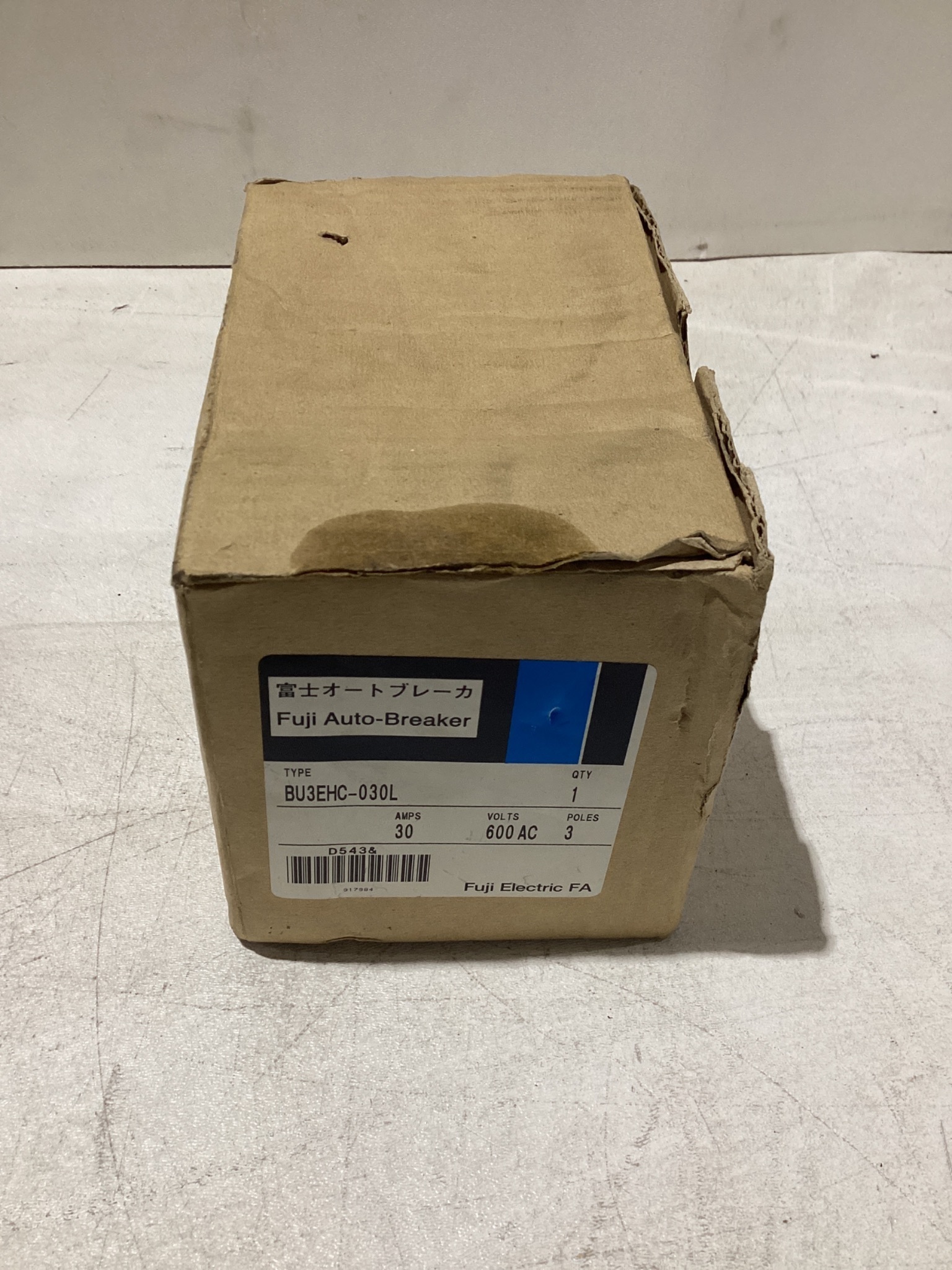 FUJI ELECTRIC CIRCUIT BREAKER BU3EHC-030L NEW 0