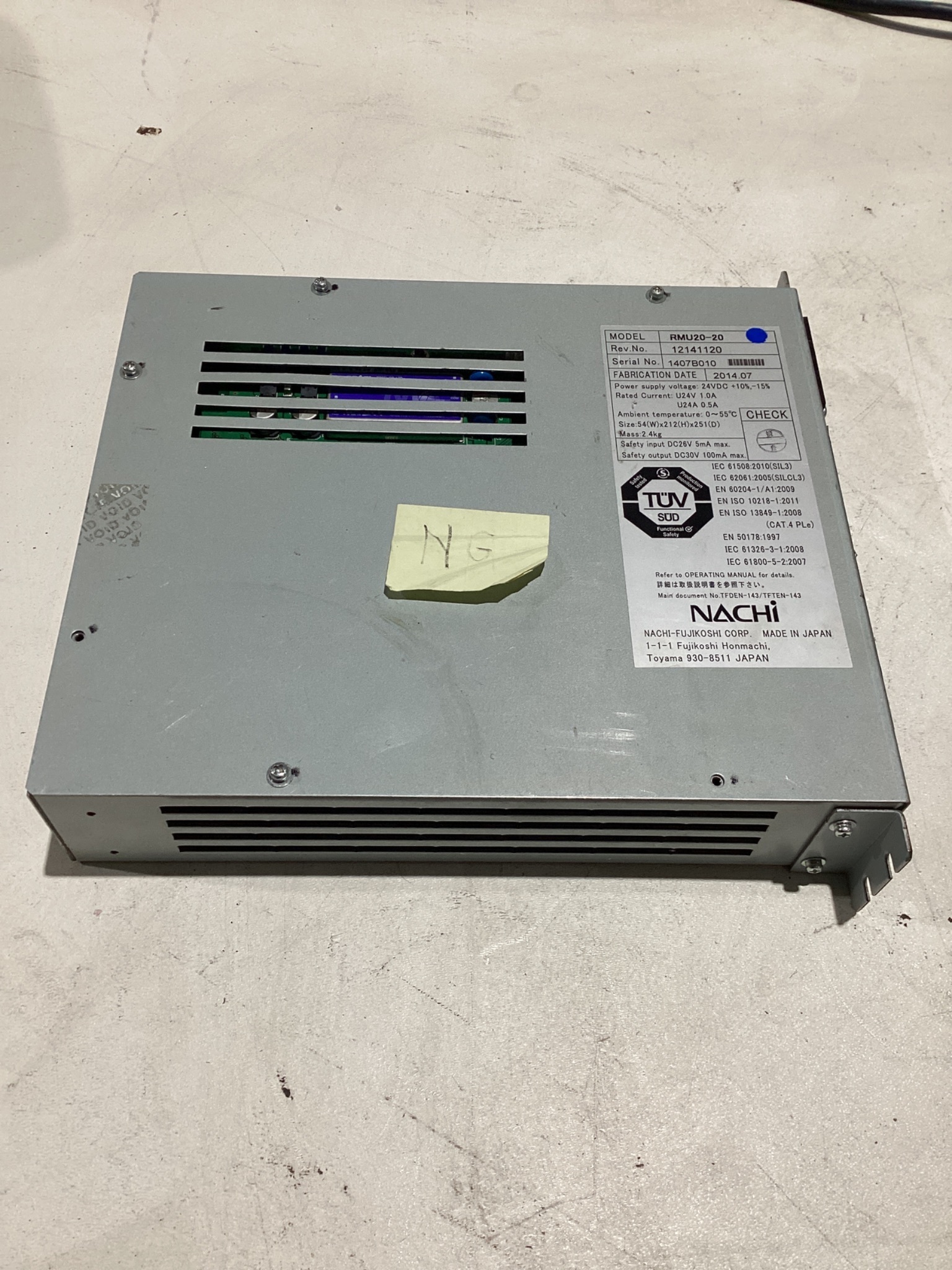 NACHI DRIVE UNIT RMU20-20 USED 1