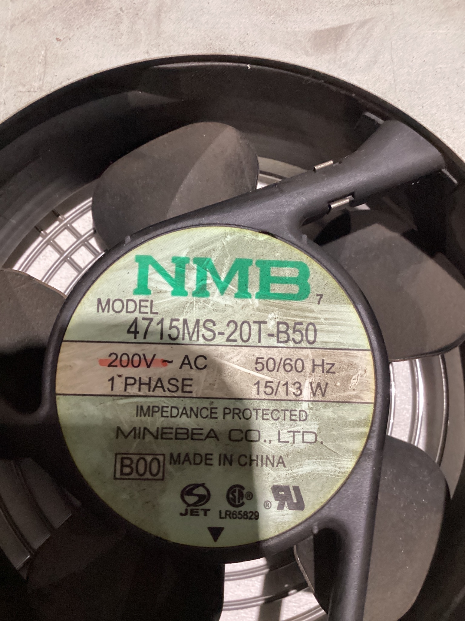 NMB COMPUTER FAN 4715MS-20T-B50 USED 2