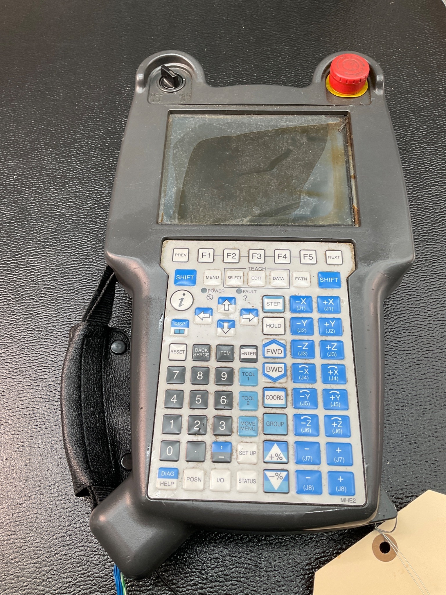 FANUC A05B-2255-C105#EMH I-PENDANT TOUCHSCREEN R-30IB USED SCREEN DAMAGE 0