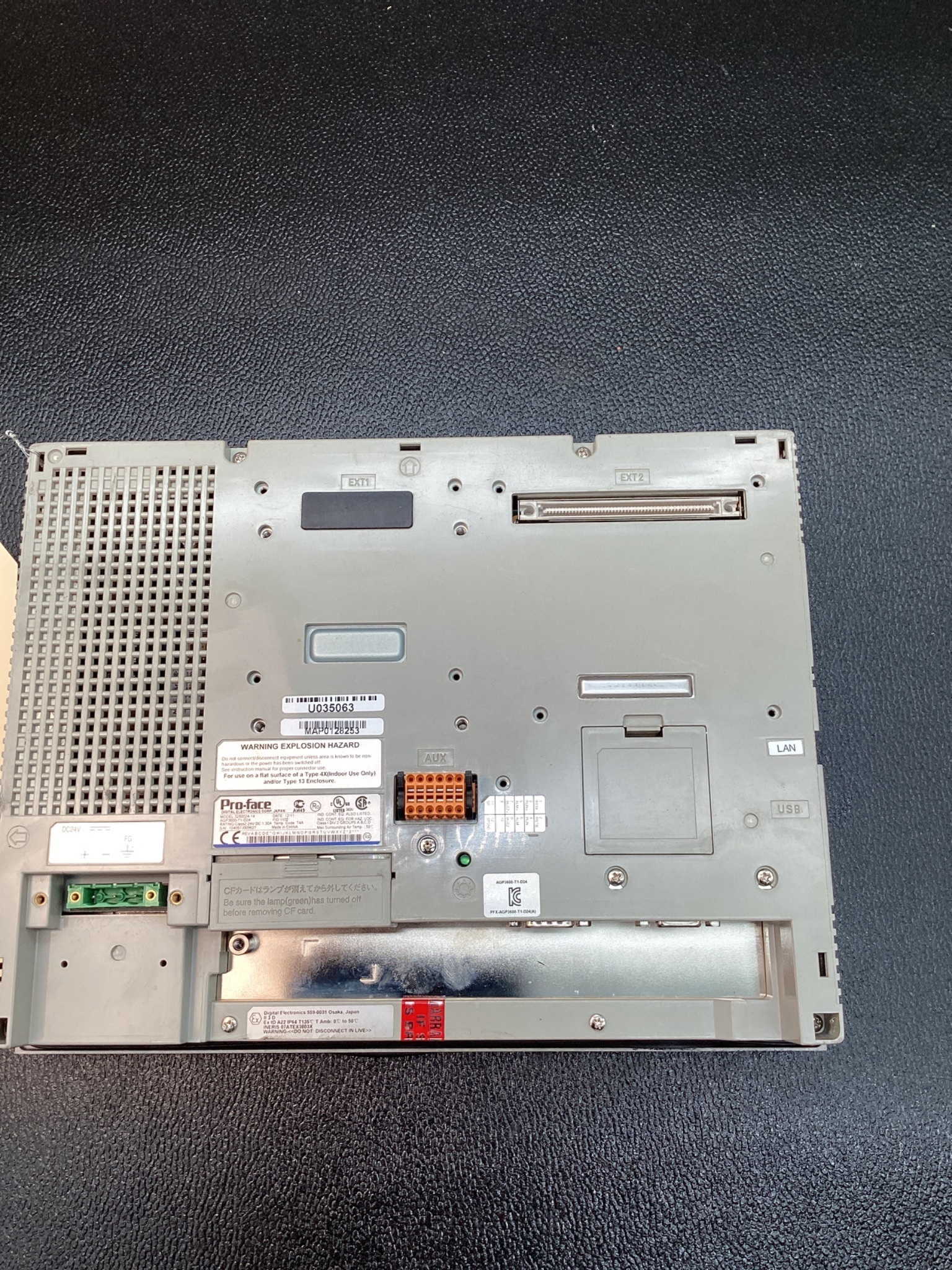 PRO-FACE AGP3600-T1-D24 12.1IN HMI TOUCHSCREEN PANEL 24VDC USED 5