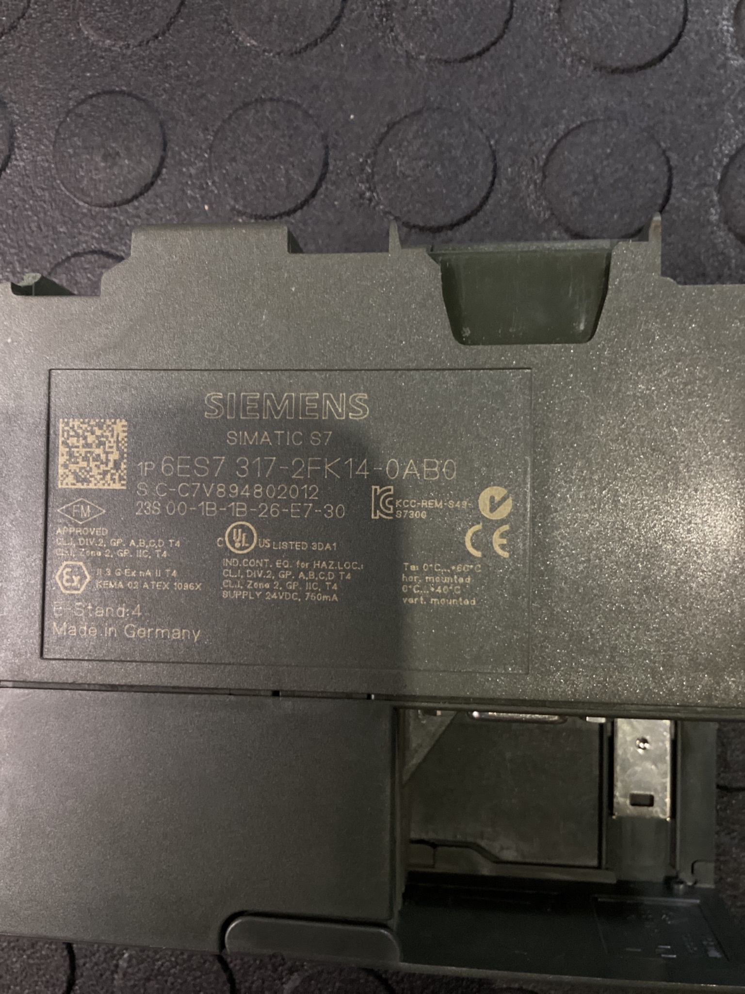 SIEMENS 6ES7 317-2FK14-0AB0 SIMATIC S7 PN/DP CPU USED 3