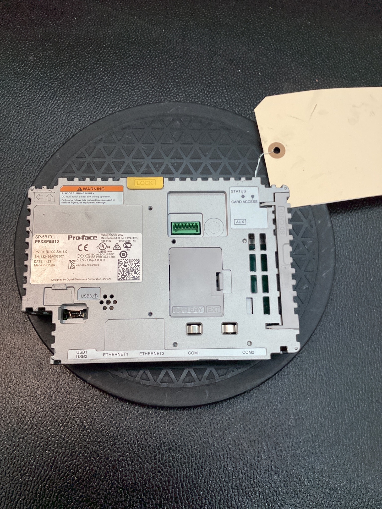 PRO-FACE PFXSP5B10 SP5000 POWER BOX MODULE 12VDC USB SERIAL USED 4