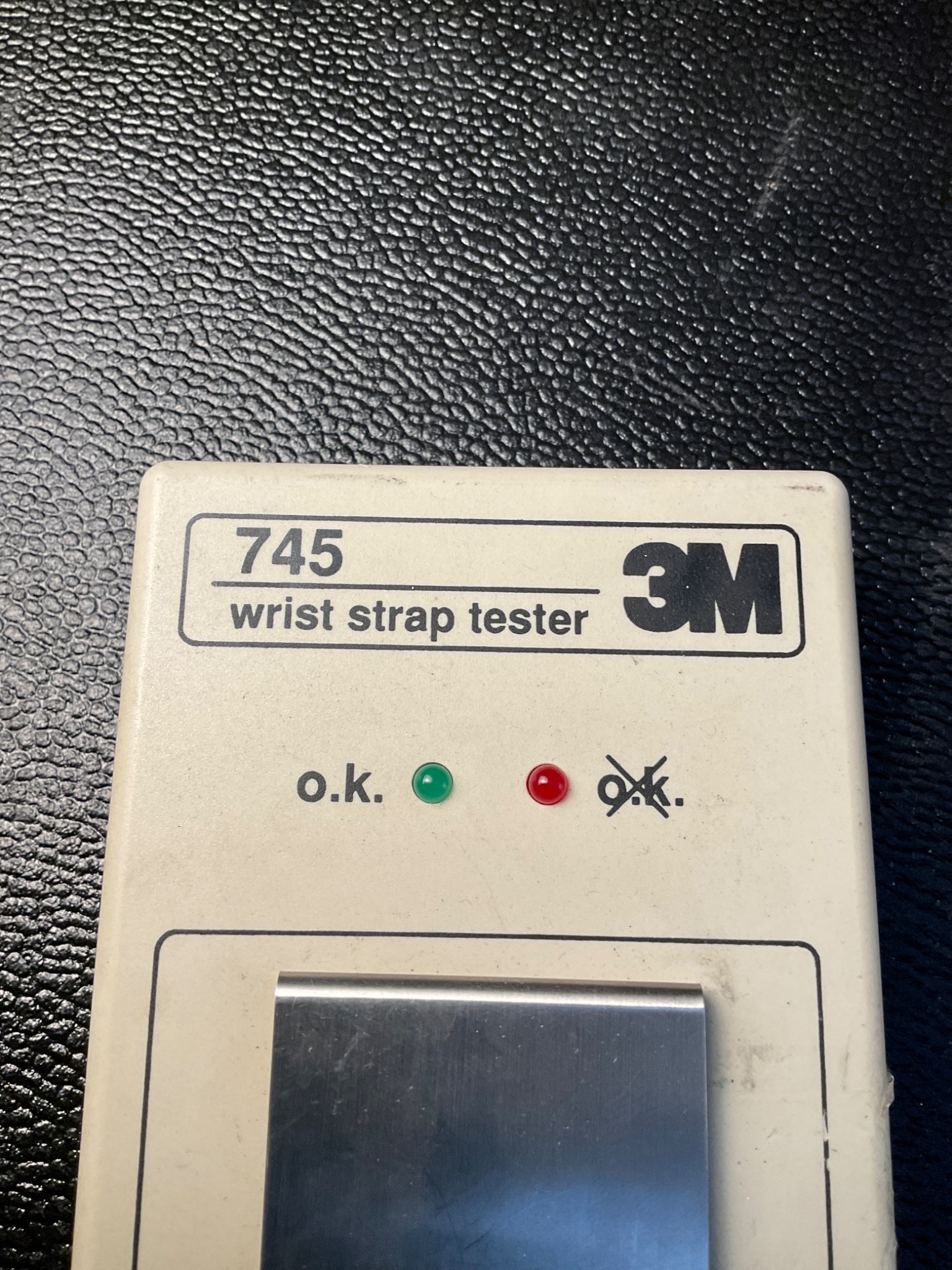 3M 745 WRIST STRAP TESTER ESD MONITOR BATTERY POWERED USED 1