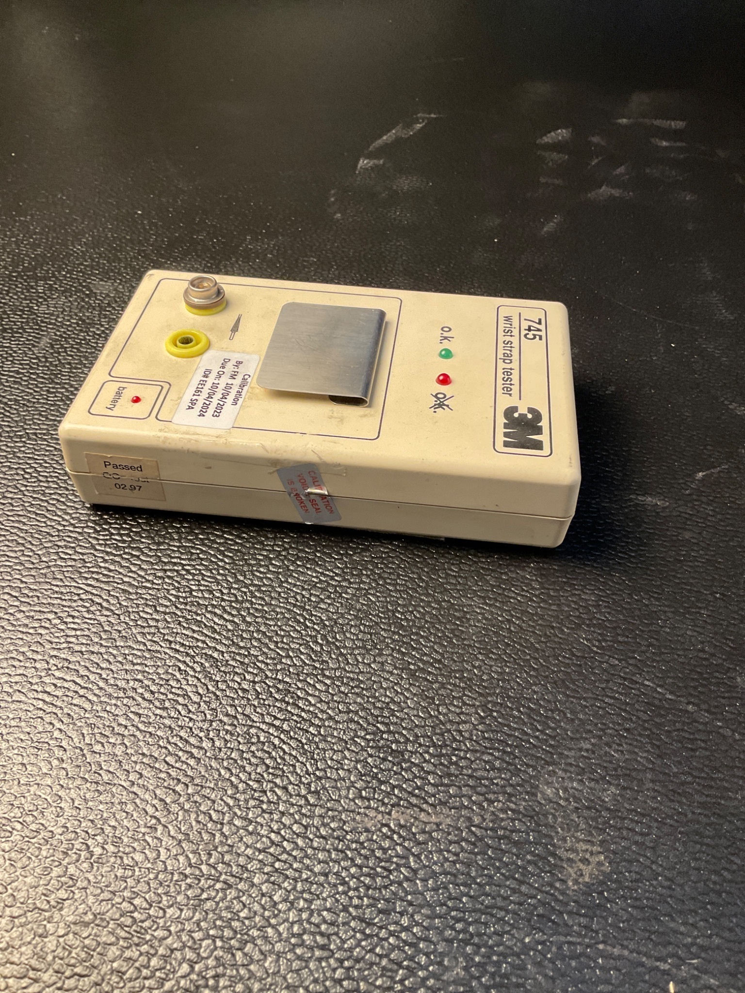 3M 745 WRIST STRAP TESTER ESD MONITOR BATTERY POWERED USED 3