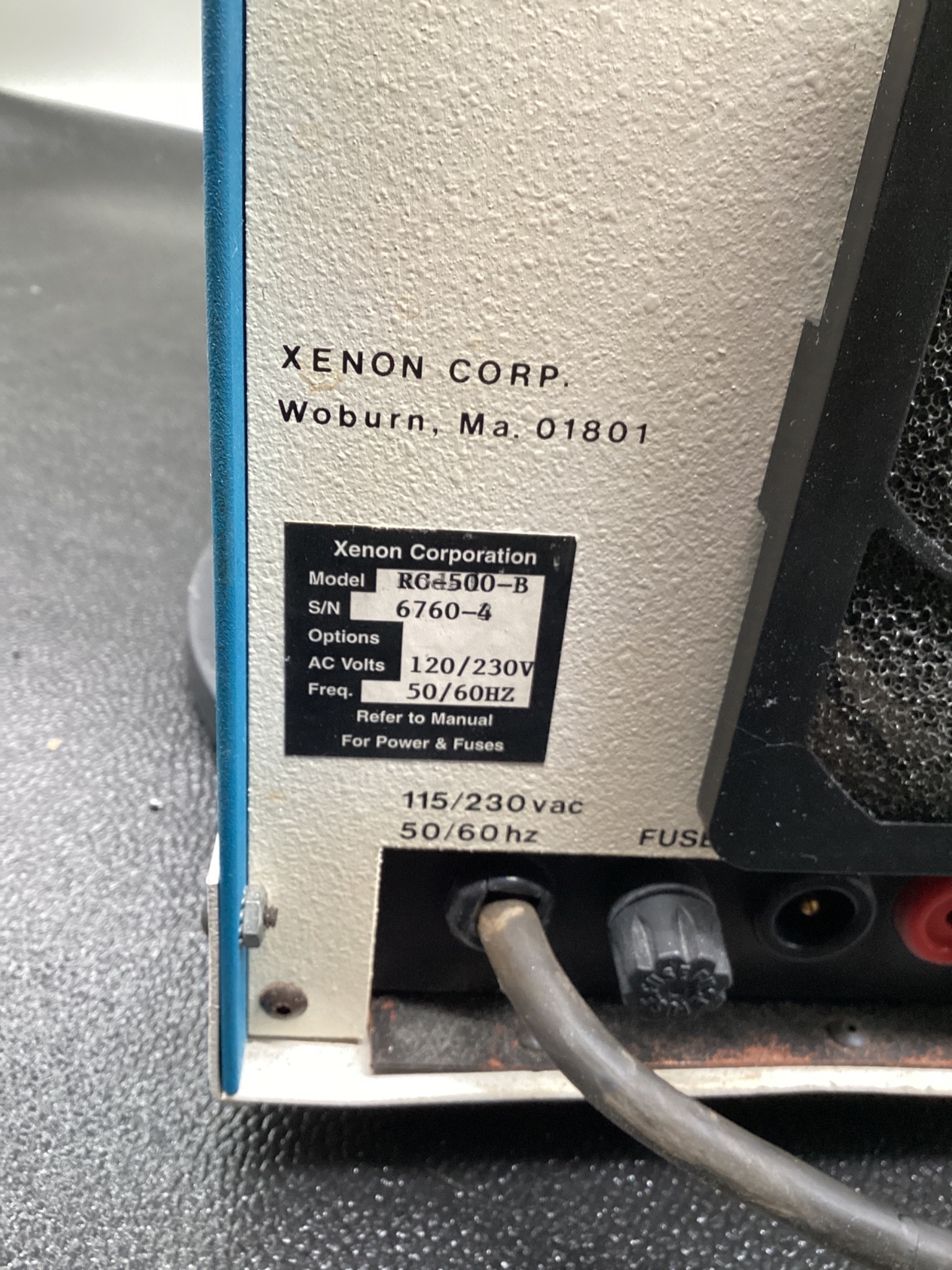 XENON RC-500-B PULSED UV CURING SYSTEM USED 6