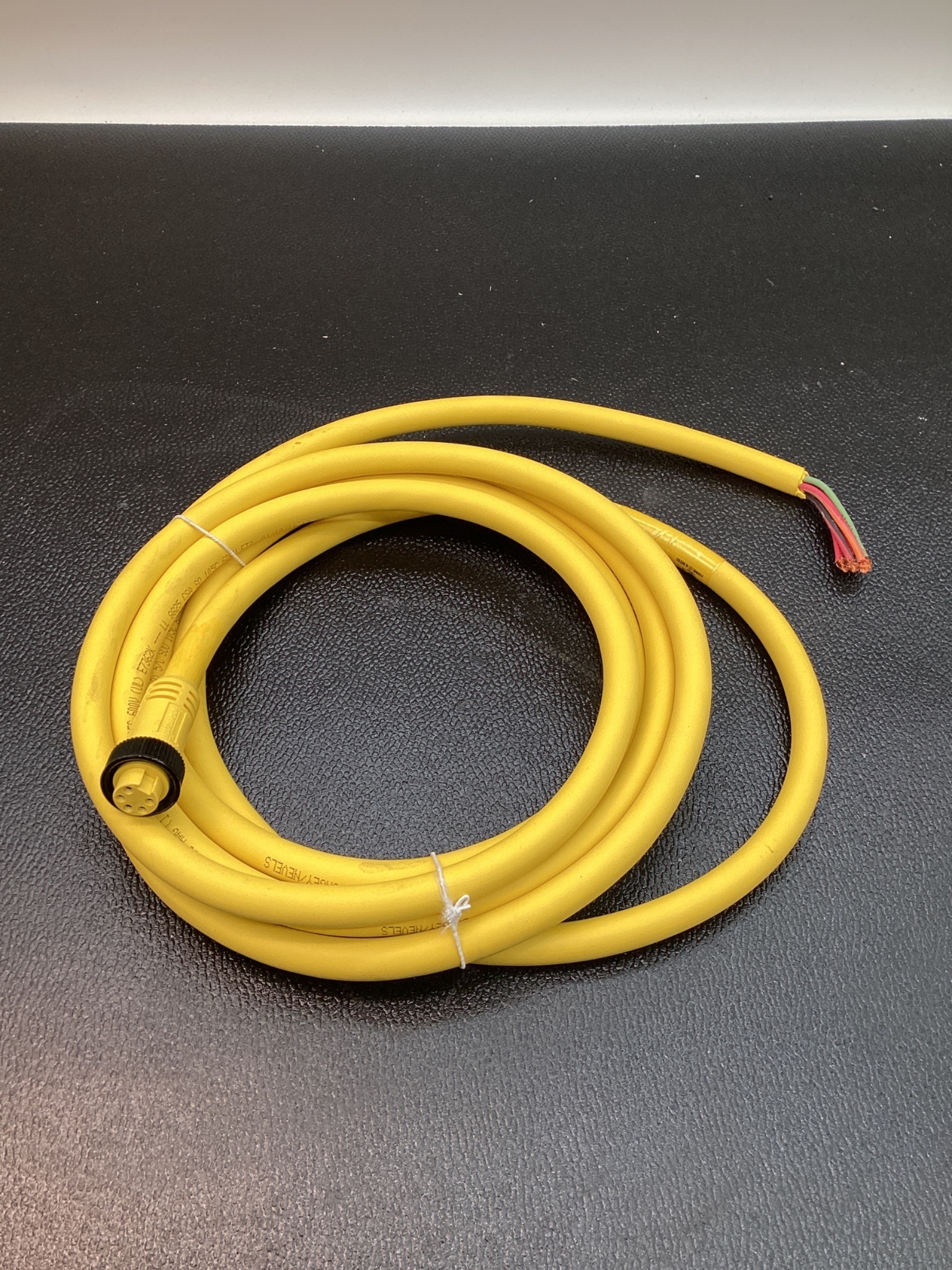 WOODHEAD 105000C01F120 MINI-CHANGE 5-PIN FEMALE CORDSET 12FT USED 0