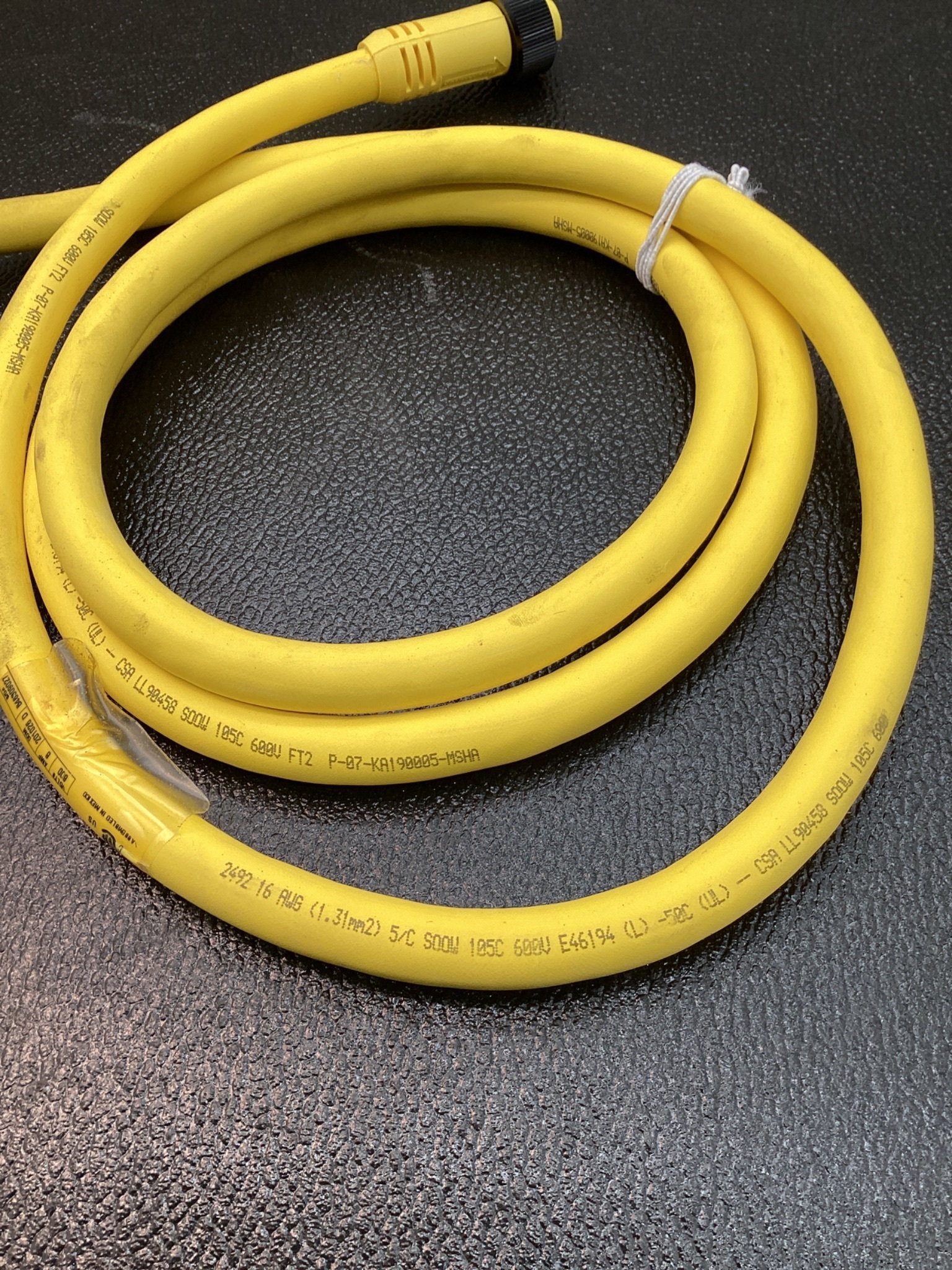 BRAD CONNECTIVITY 1300061312 MINI-CHANGE 5-PIN FEMALE CORDSET 6FT USED 3