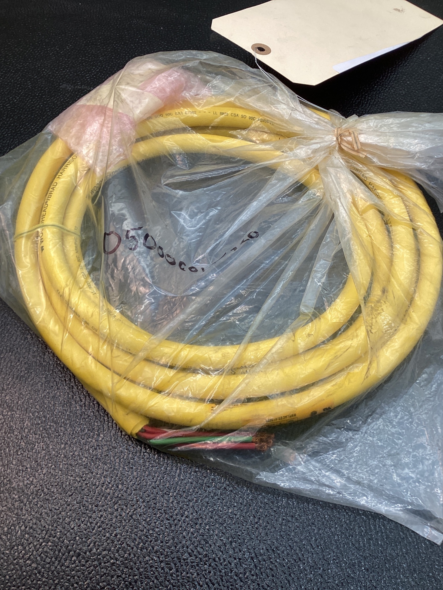 WOODHEAD 106000C01F120 MINI-CHANGE 6-PIN FEMALE CORDSET 12FT USED 0
