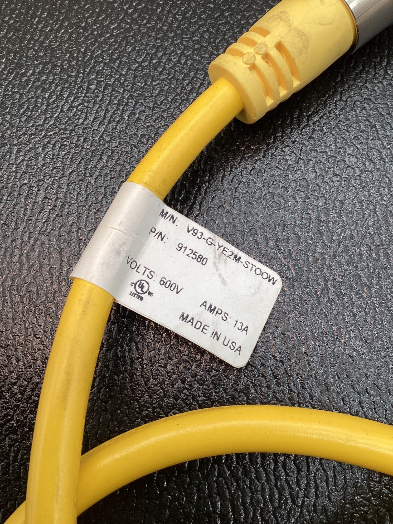PEPPERL+FUCHS 912580 FEMALE CORDSET 7/8IN 3-PIN STOOW USED 5