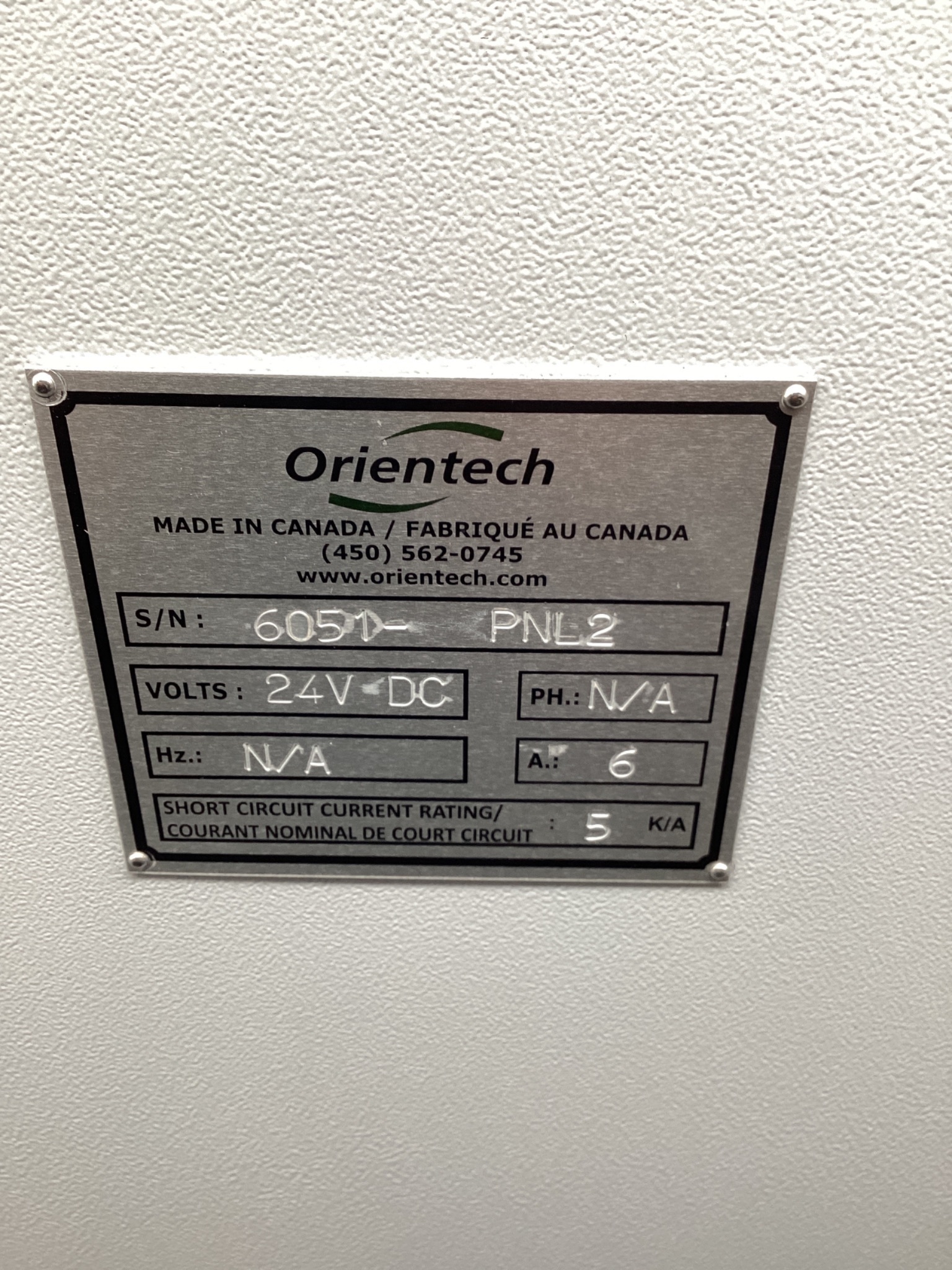 ORIONTECH WM 8017544 WALL-MOUNT ENCLOSURE NEMA 4/IP66 USED 8