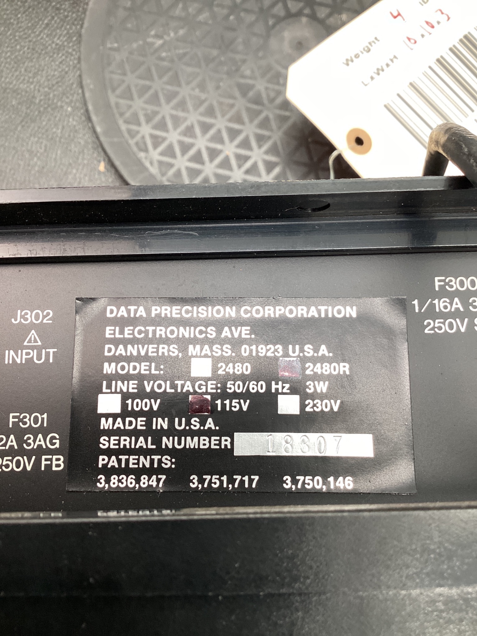 DATA PRECISION CORP 2480 DIGITAL MULTIMETER USED 4