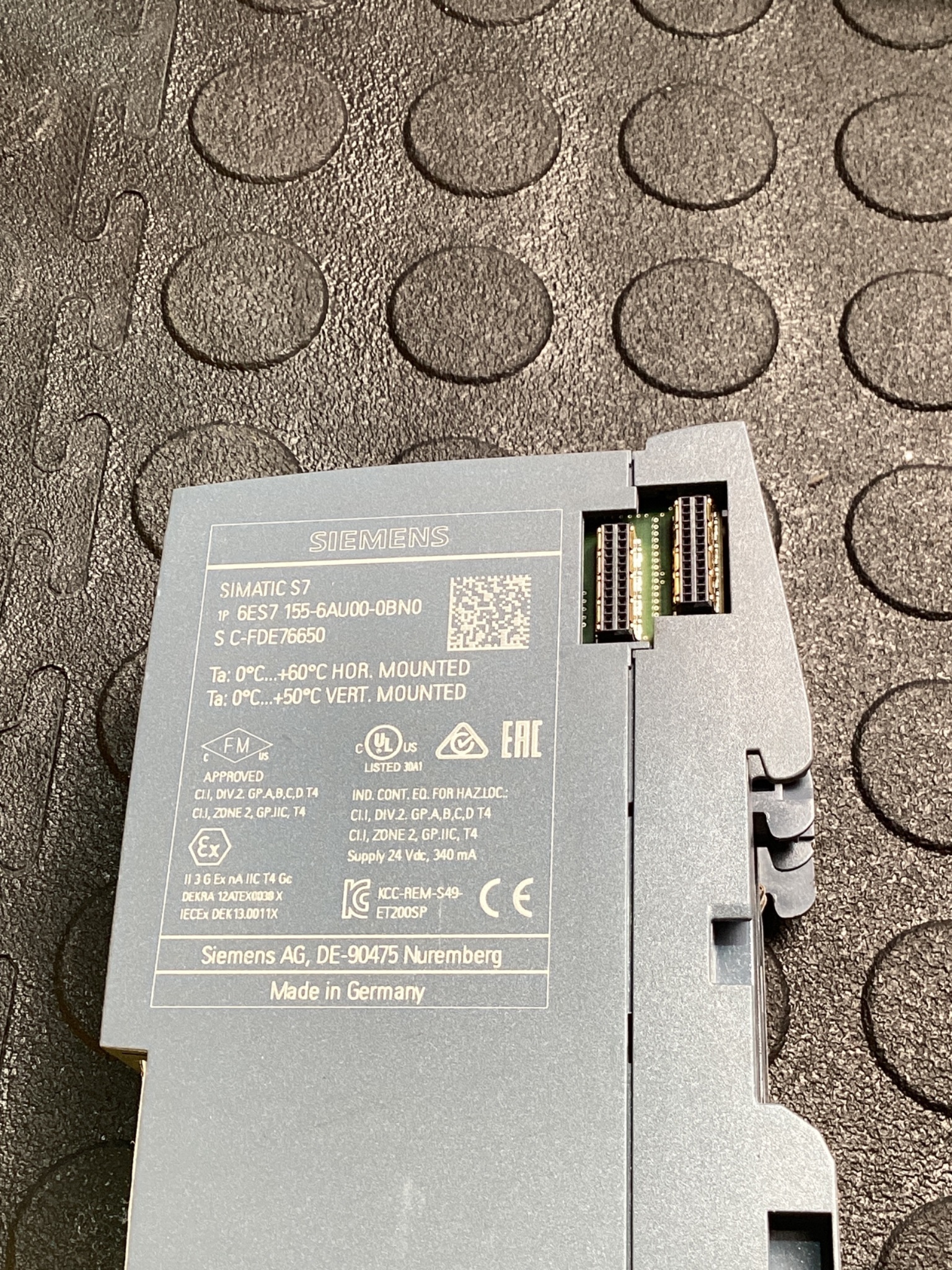 SIEMENS 6ES7 155-6AU00-0BN0 PROFINET INTERFACE MODULE USED 4