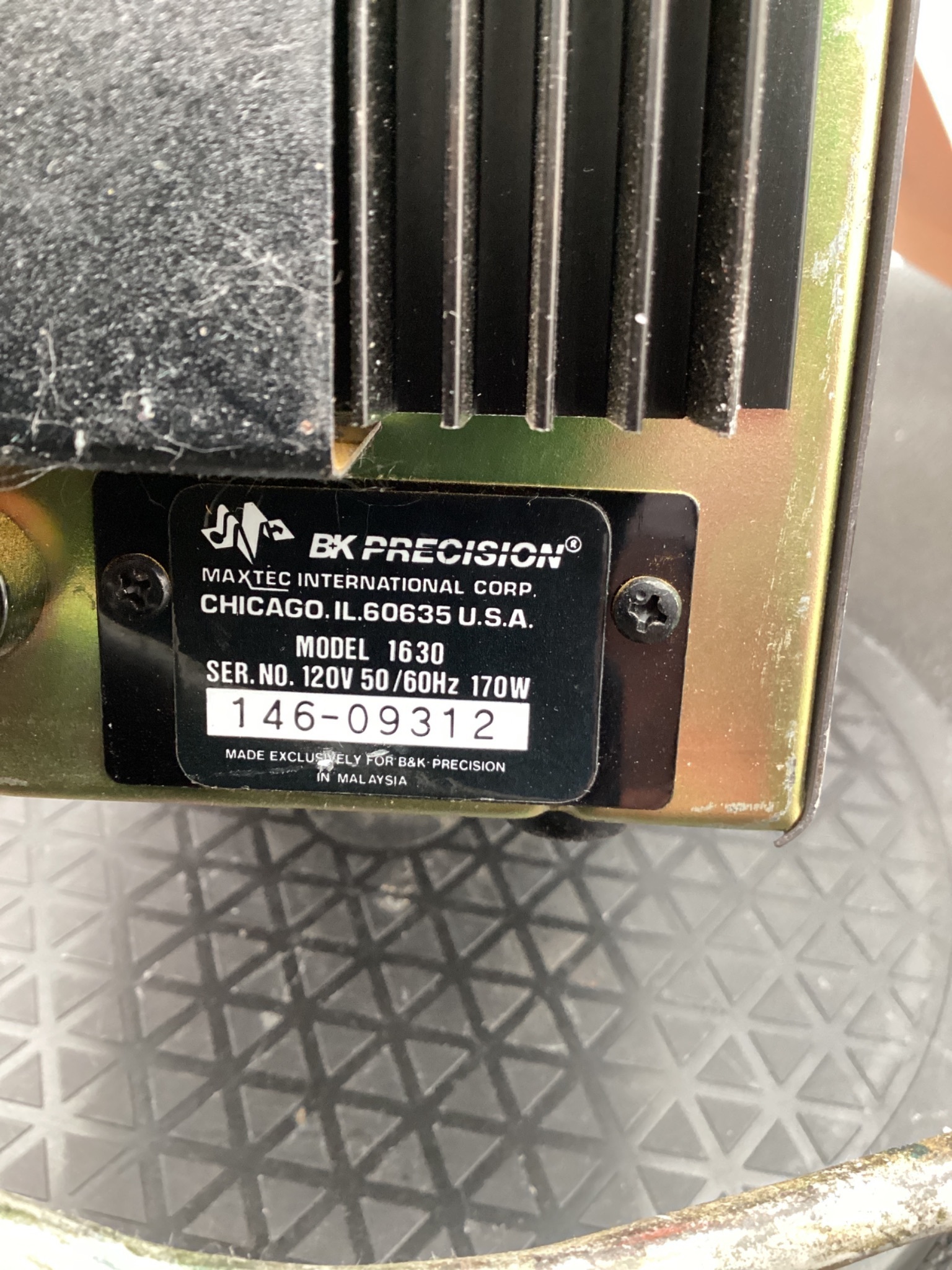 BK PRECISION 1630 DC POWER SUPPLY 30V 3A USED 5