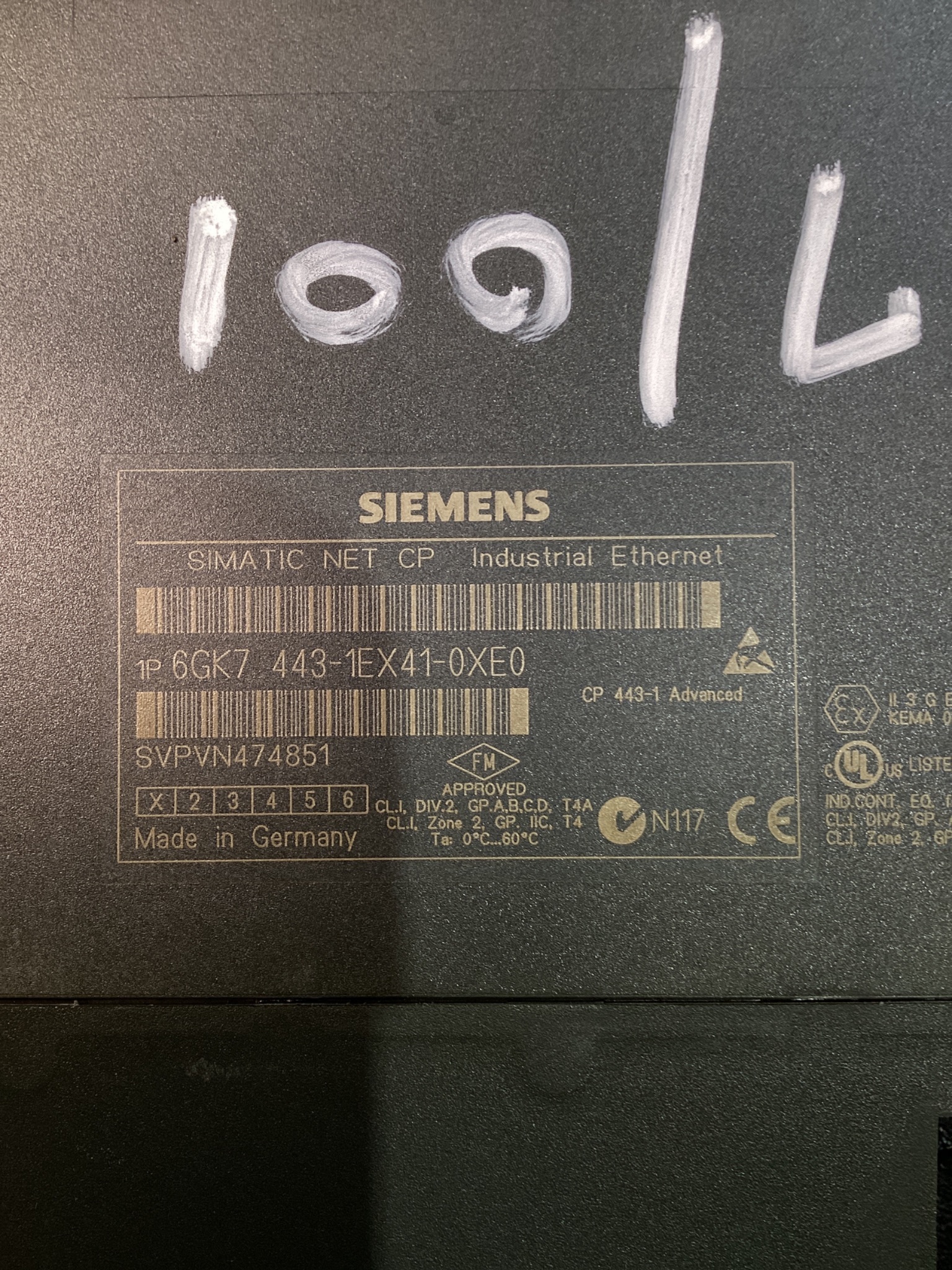 SIEMENS 6GK7 443-1EX41-0XE0 Simatic S7 Communications Processor USED 4