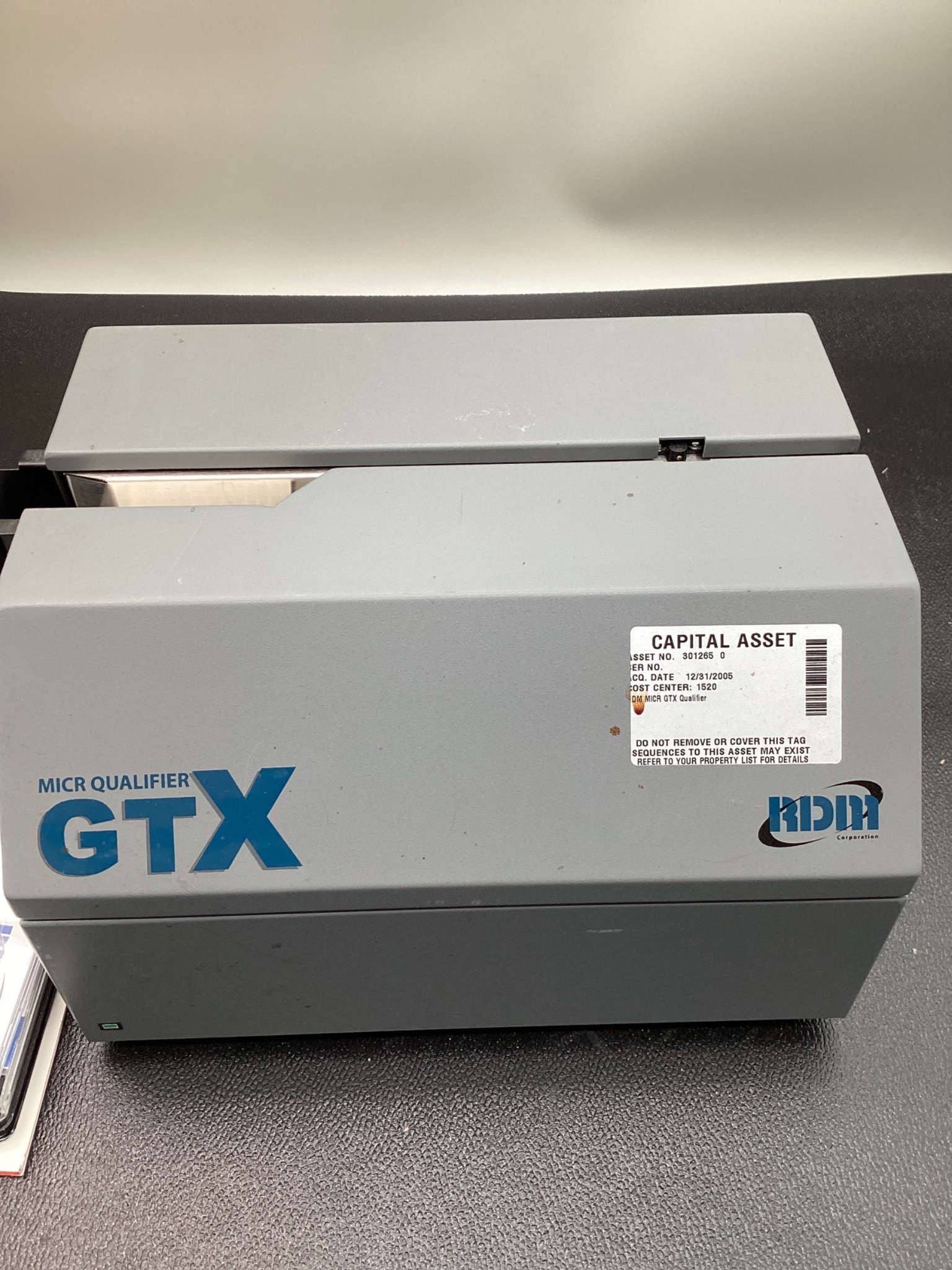 RDM 2553GE GTX MICR QUALIFIER CHECK READER USED 1
