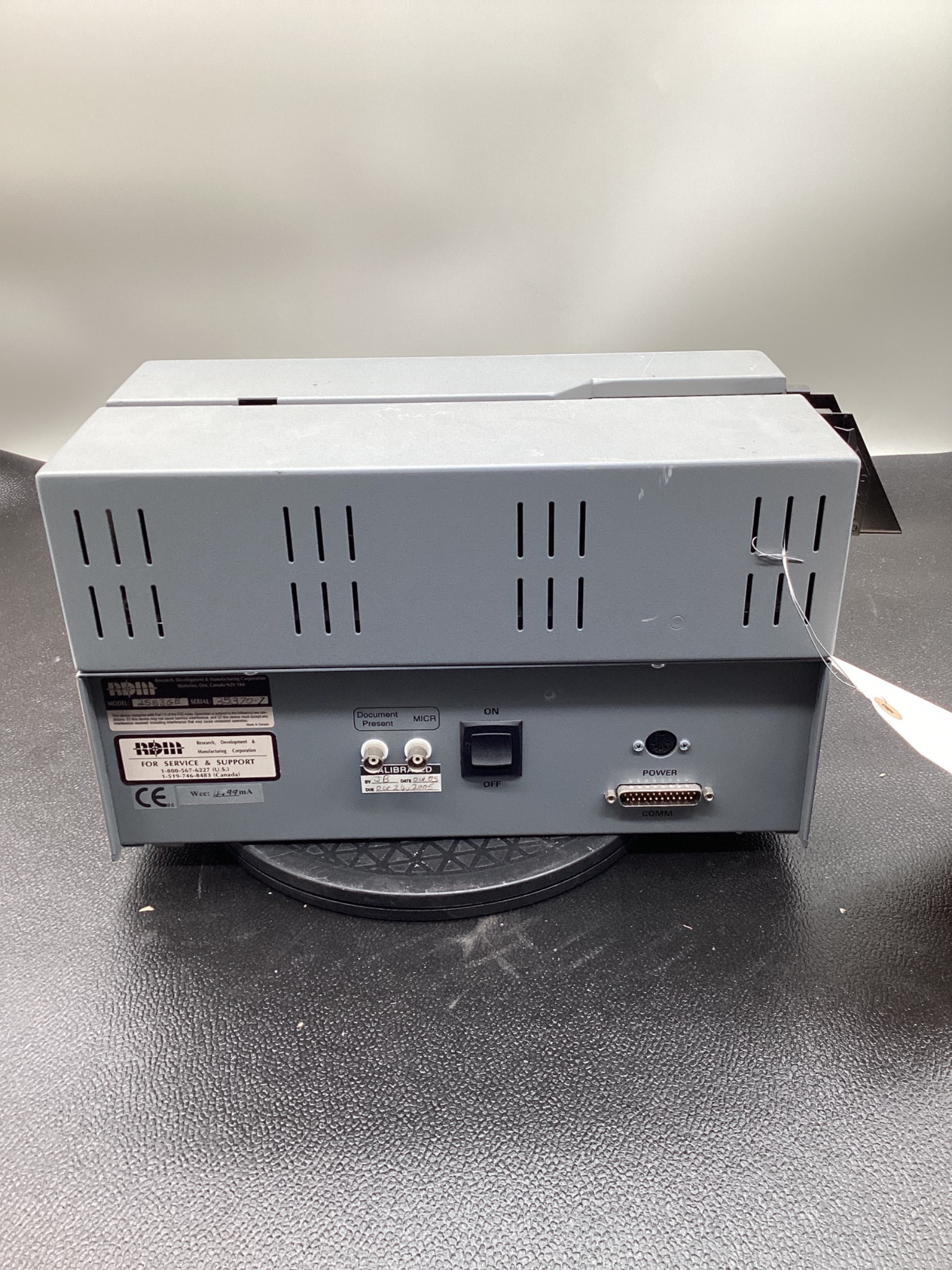 RDM 2553GE GTX MICR QUALIFIER CHECK READER USED 3