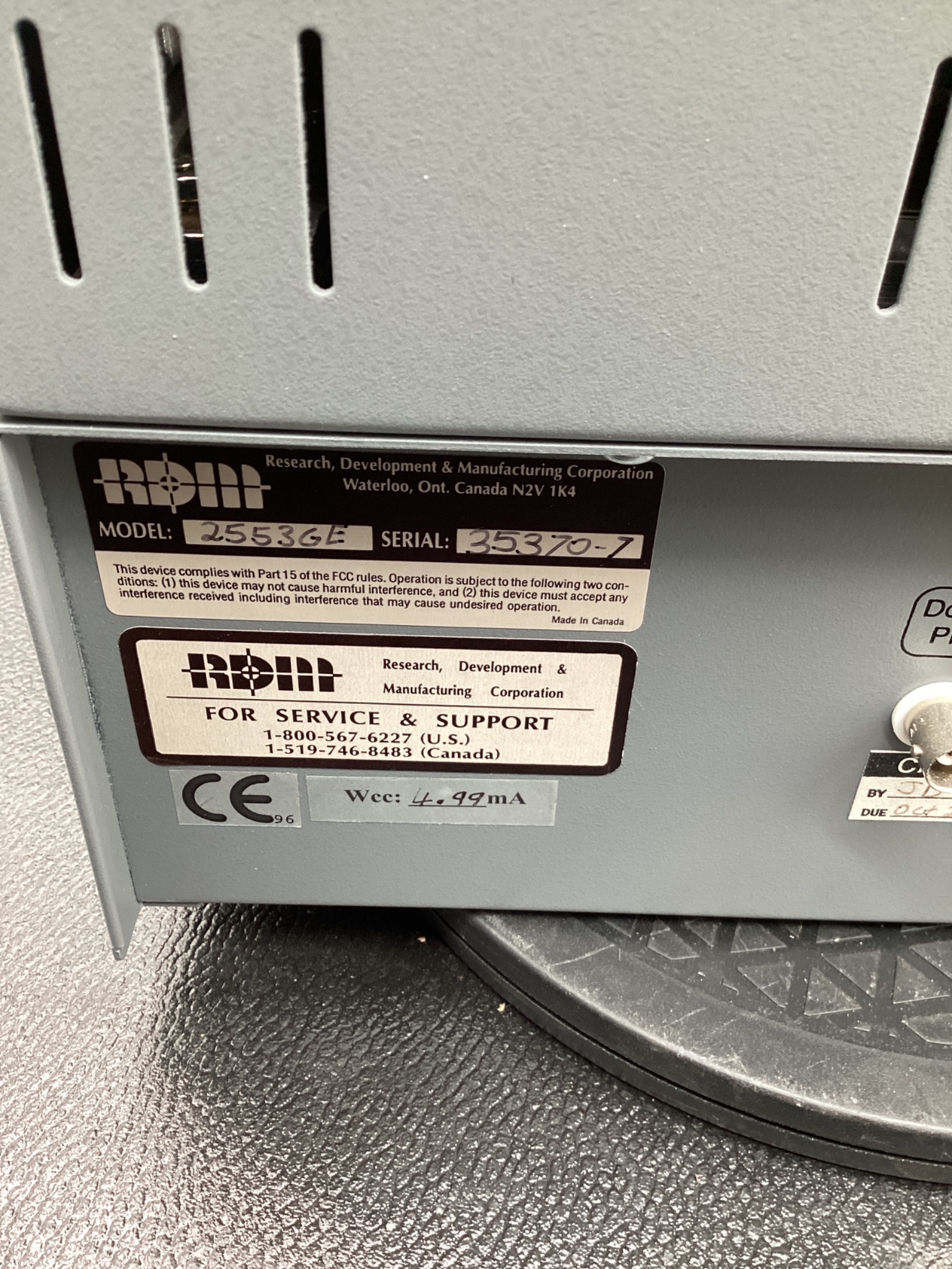 RDM 2553GE GTX MICR QUALIFIER CHECK READER USED 8