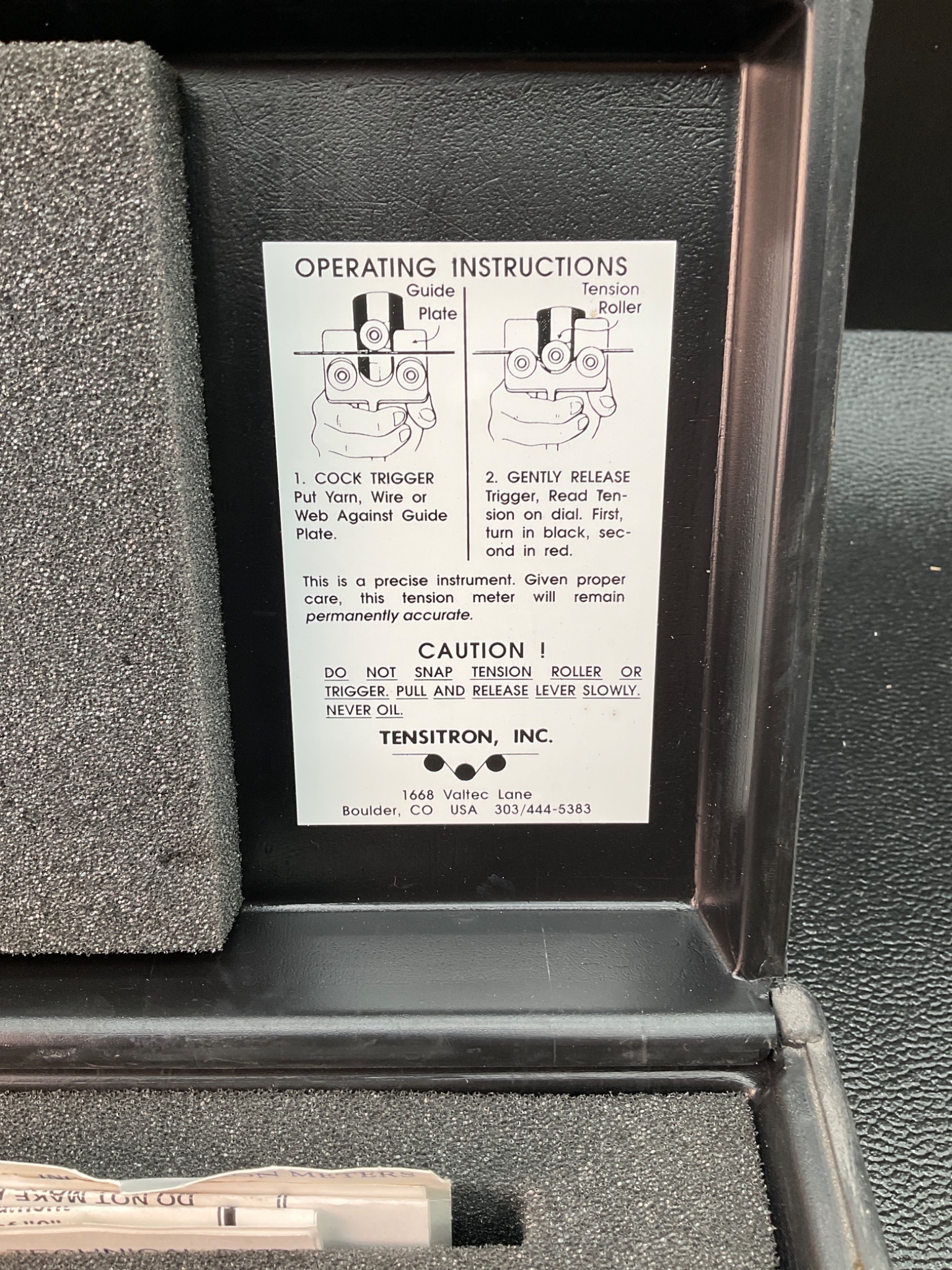 TENSITRON TR-4000HC MECHANICAL TENSION METER USED 3