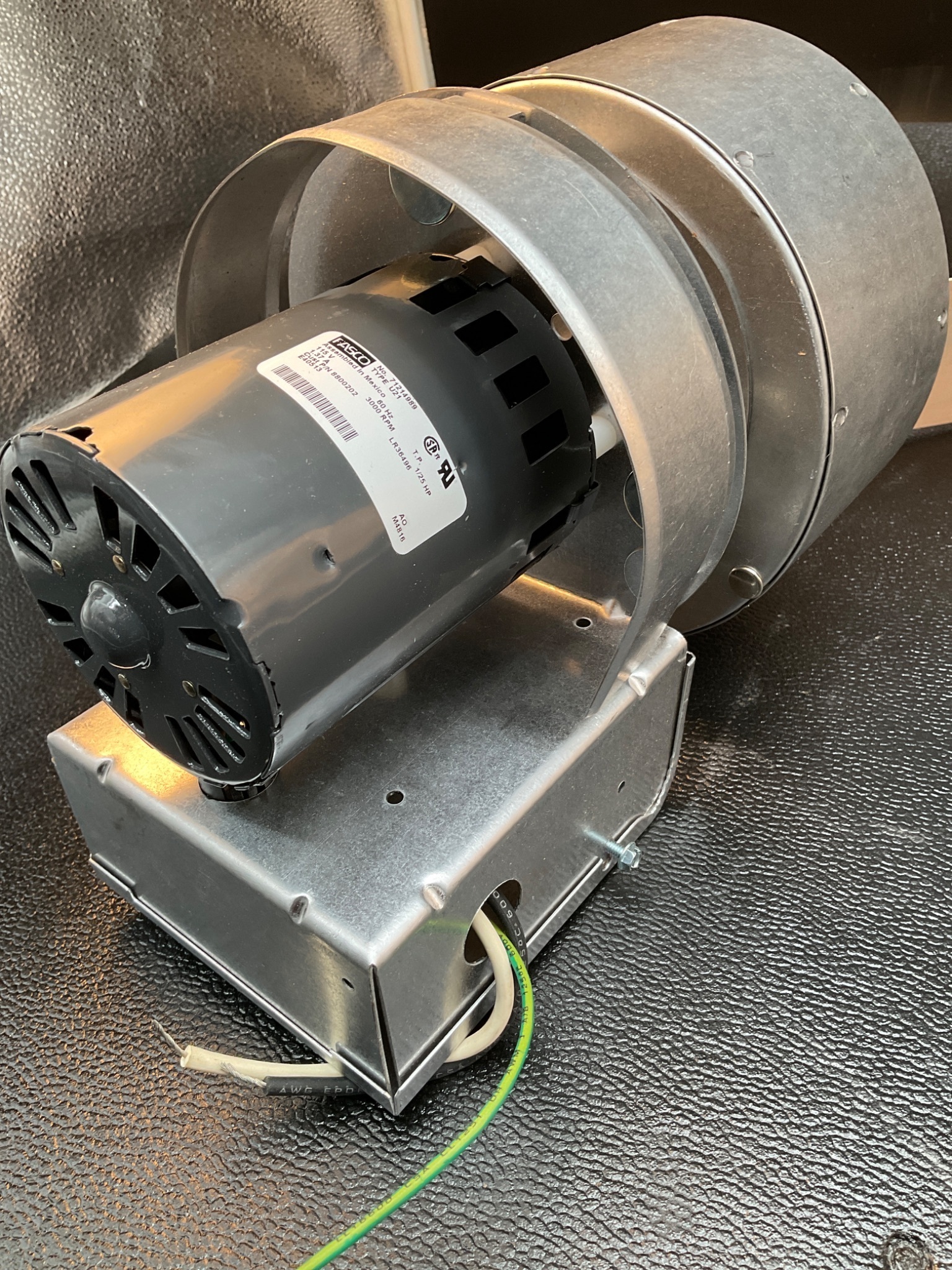 FASCO 71214989 BLOWER FAN MOTOR 1/25HP 115V 3000RPM USED 5
