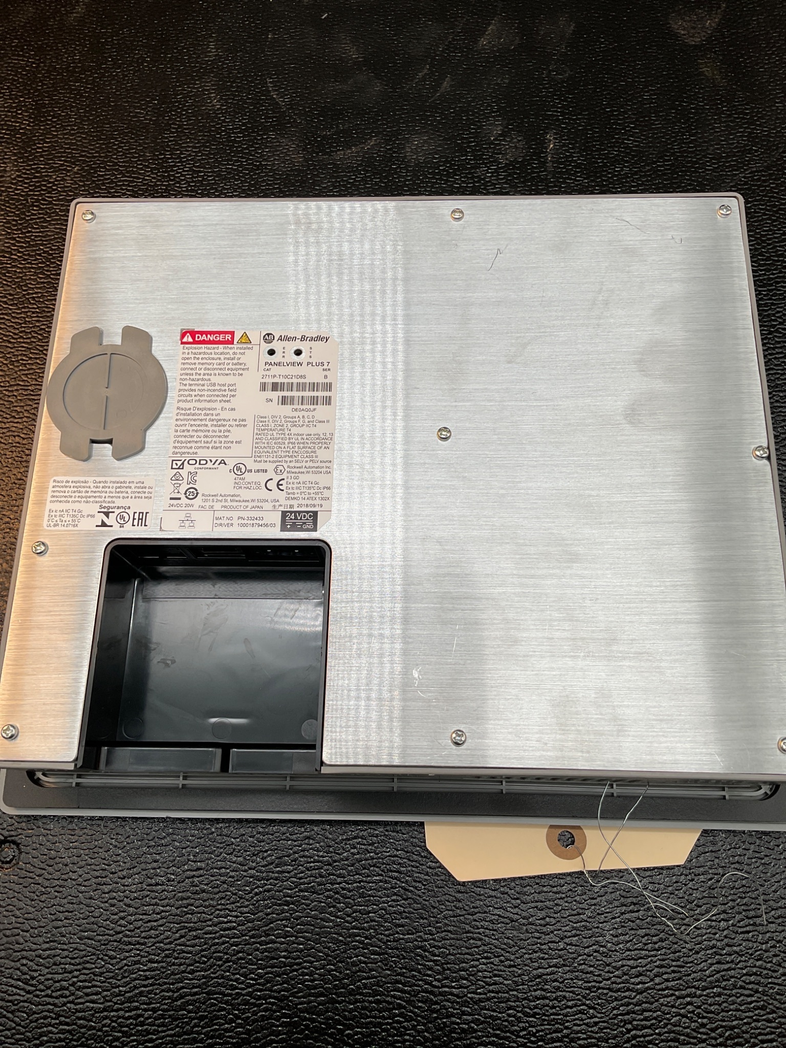 ALLEN BRADLEY 2711P-T10C21D8S PANELVIEW PLUS 7 10.4IN HMI USED 3