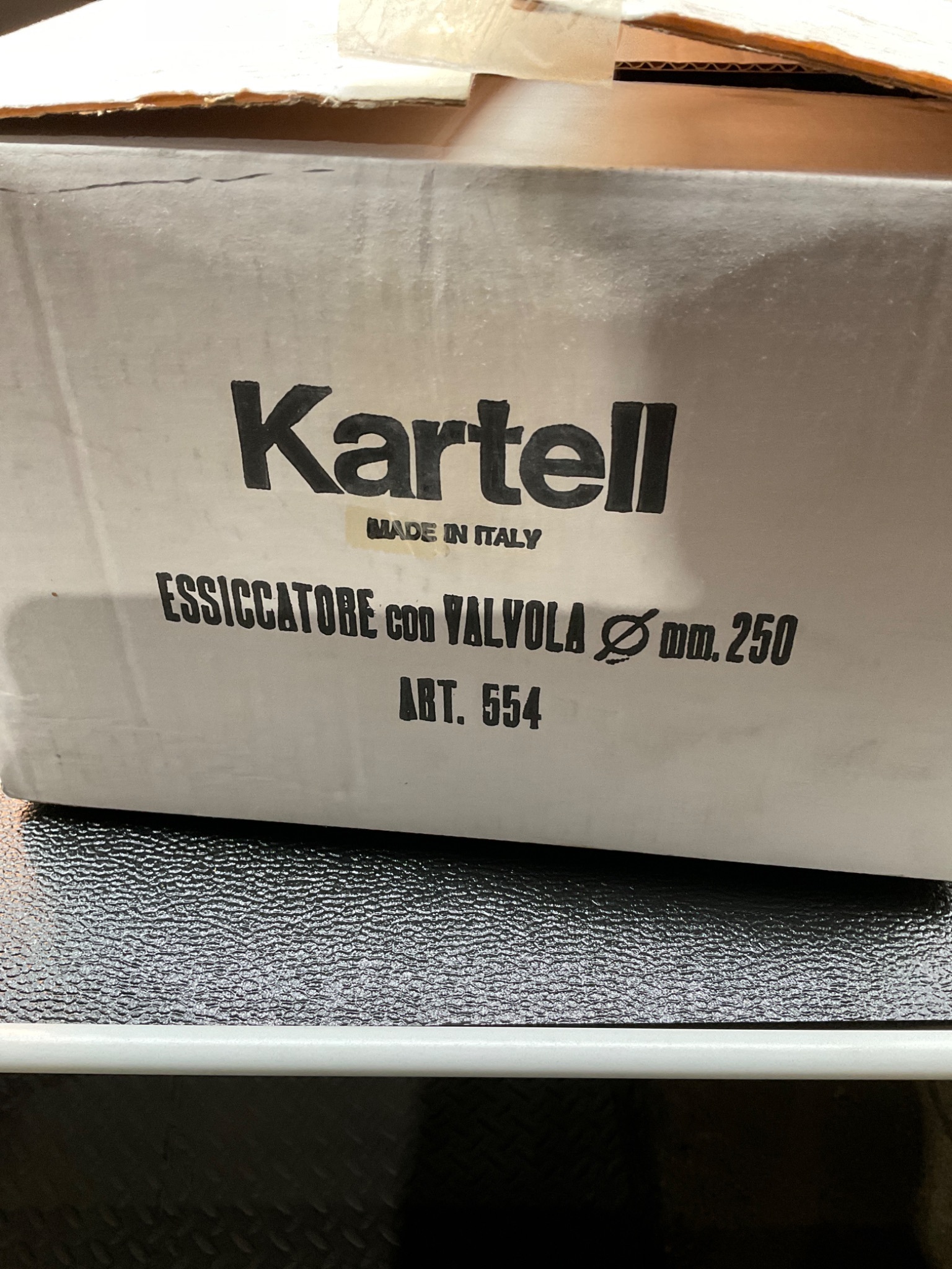 Kartell Desiccator Plastic Vacuum PC/PP 250mm 554 NEW 1
