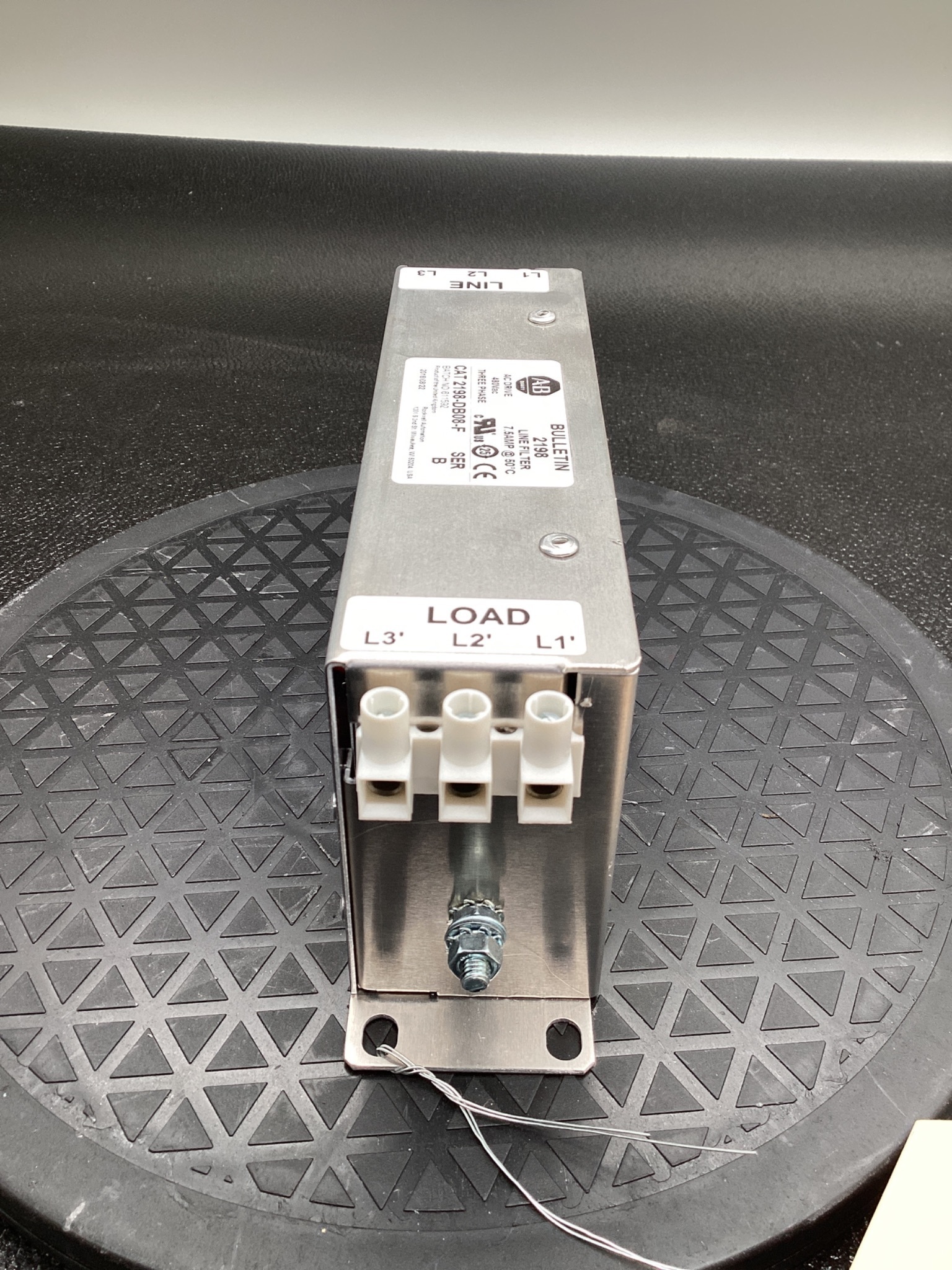 ALLEN BRADLEY 2198-DB08-F KINETIX 5500 8A AC LINE FILTER USED 3