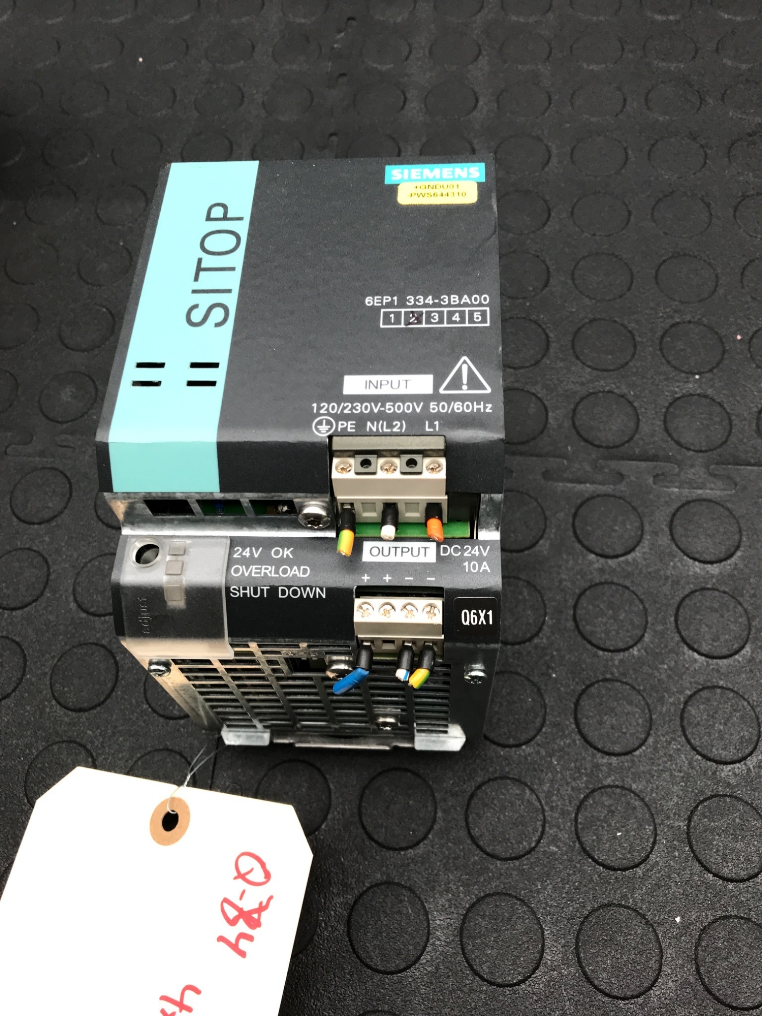 SIEMENS 6EP1334-3BA00 Modular 24 VDC Power Supply USED 0