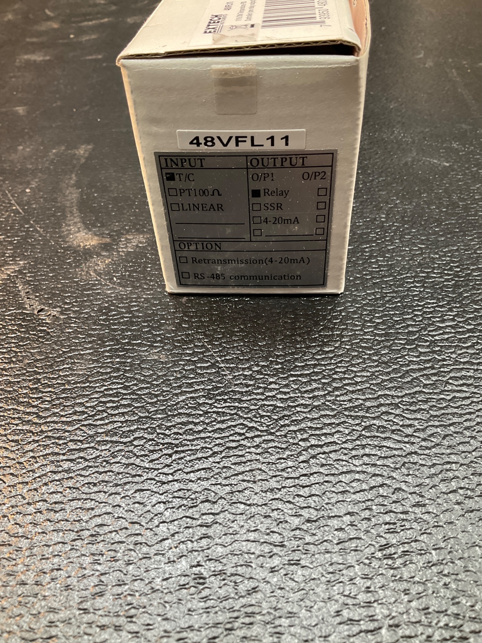 EXTECH 48VFL11 PID TEMPERATURE CONTROLLER 90–264VAC RELAY OUTPUT NEW 4