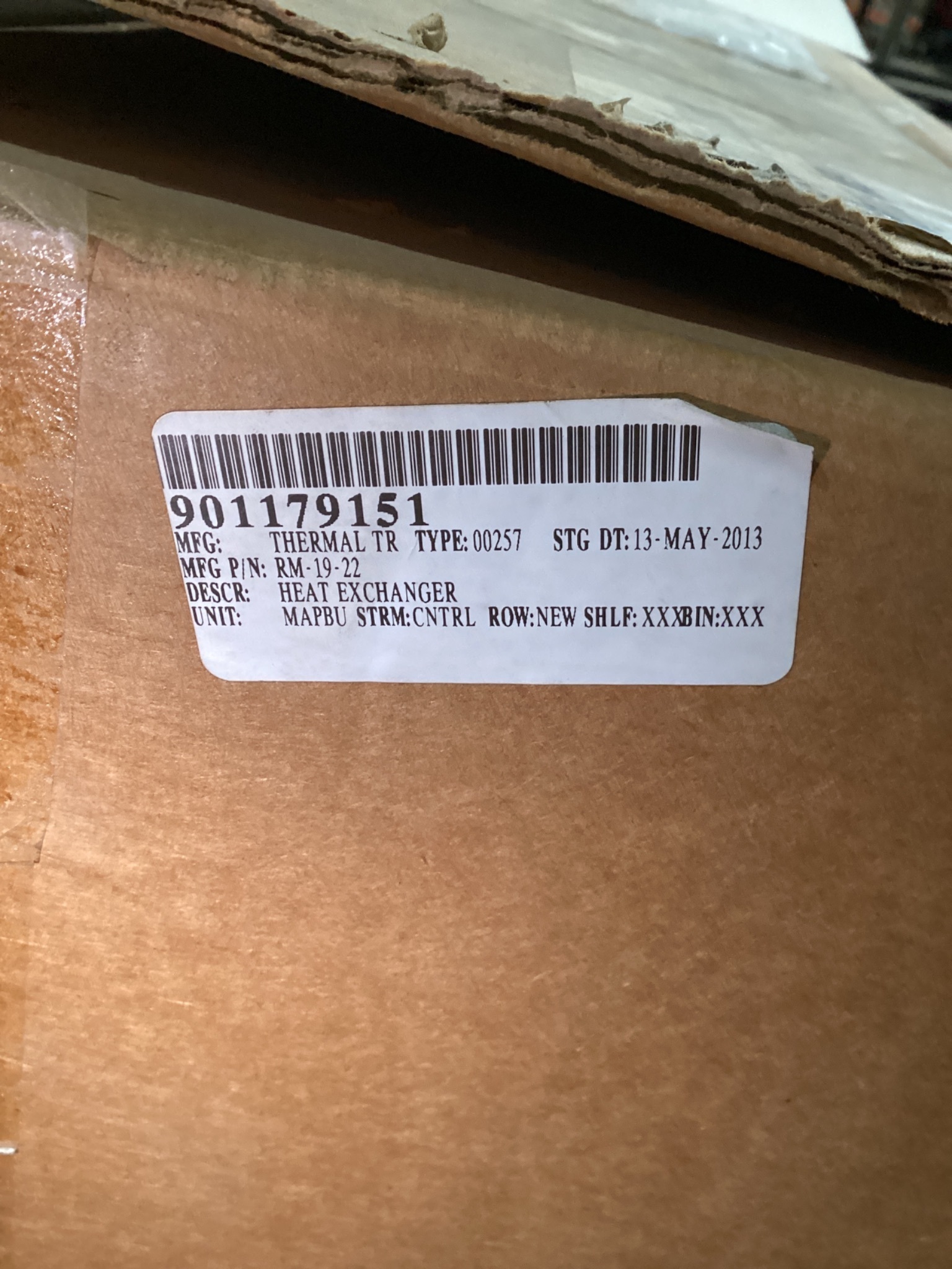 THERMAL TRANSFER RM-19-22 AIR COOLED HEAT EXCHANGER 300PSI NEW 7