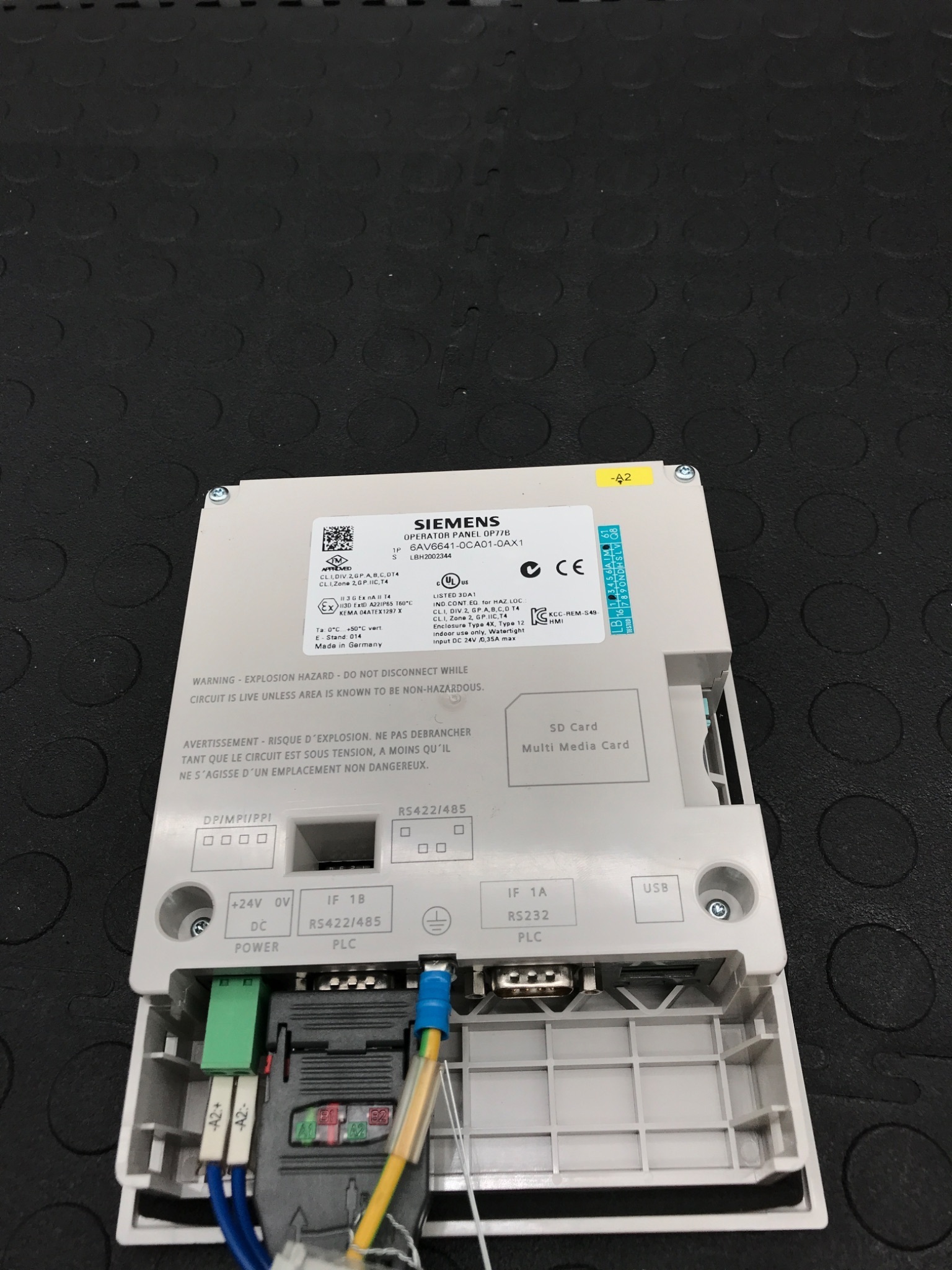 SIEMENS 6AV6641-0CA01-0AX1 Simatic Operator Panel USED 1