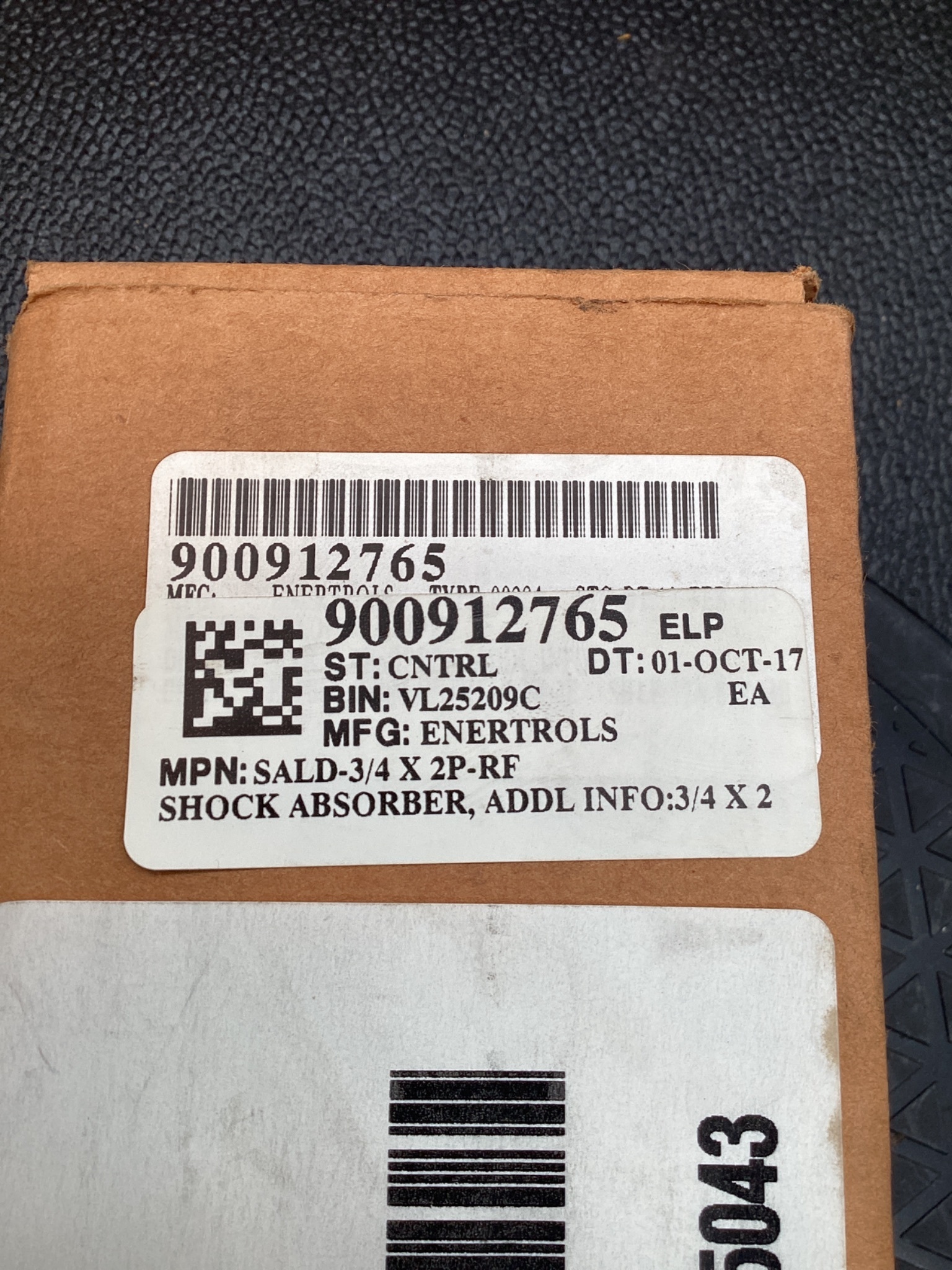ENERTROLS SALD3/4X2-P-RF ADJUSTABLE SHOCK ABSORBER 2IN STROKE NEW 1