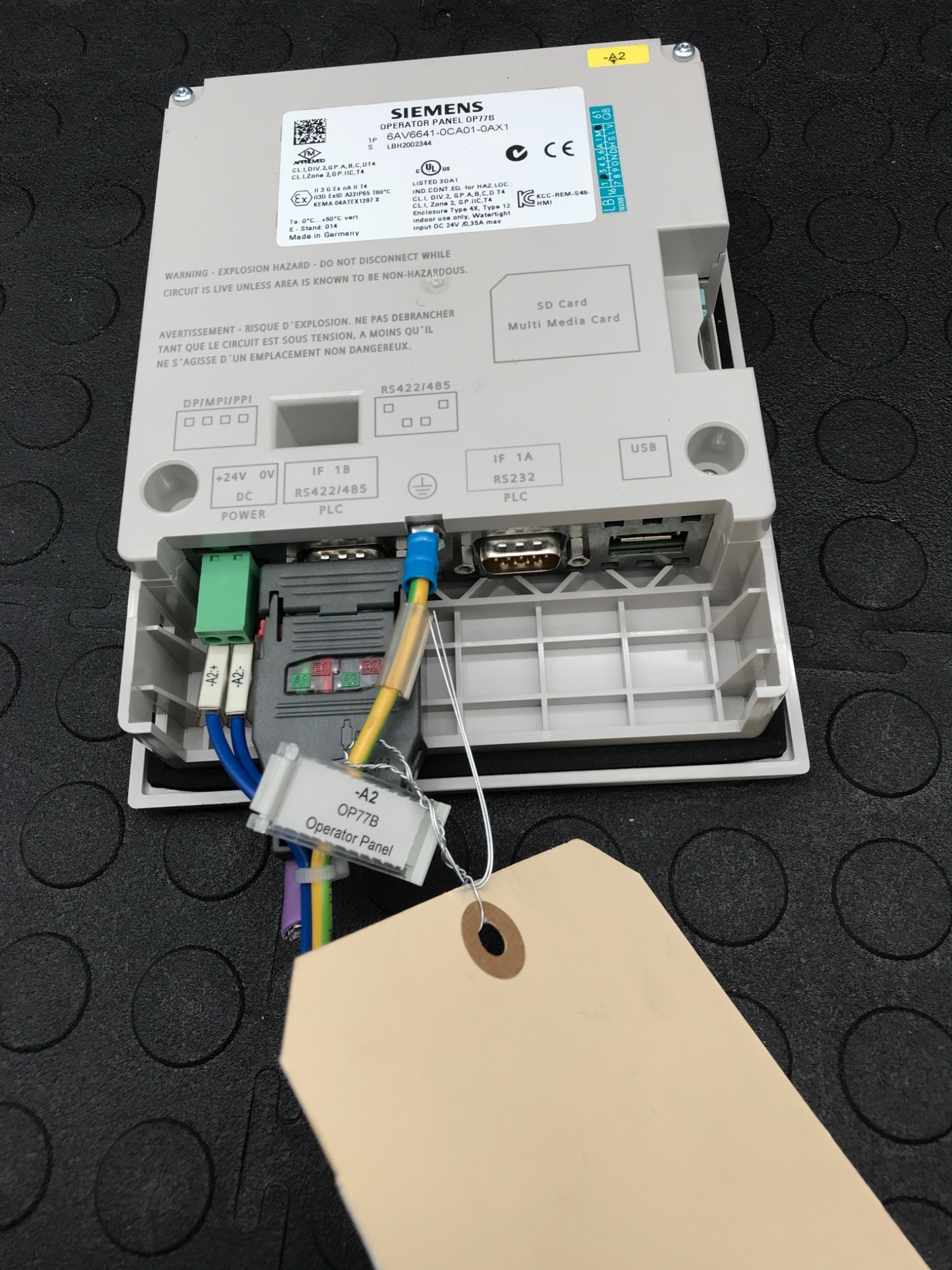 SIEMENS 6AV6641-0CA01-0AX1 Simatic Operator Panel USED 2