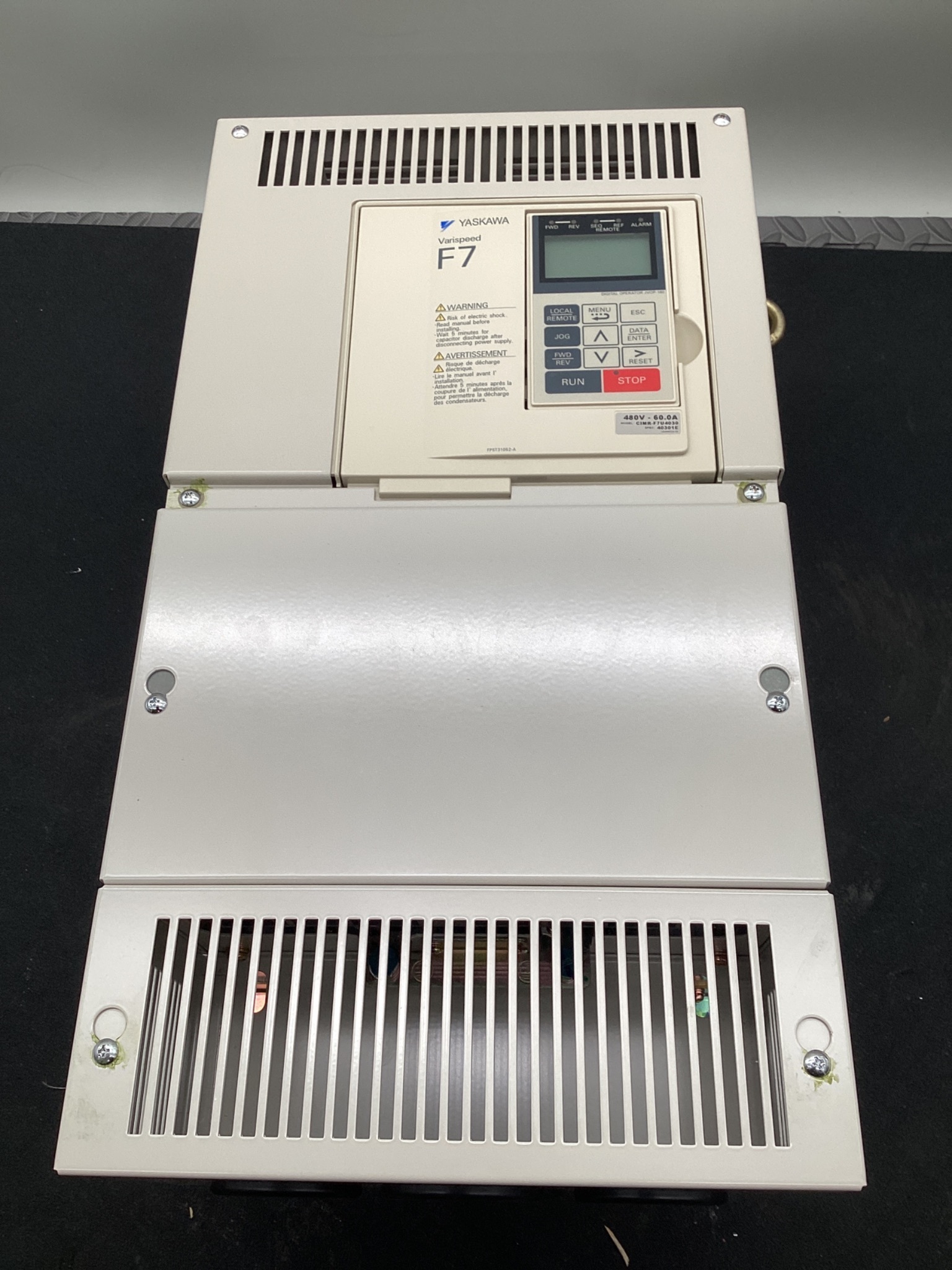 YASKAWA CIMR-F7U4030 AC DRIVE 30HP 480V 66A VFD NEW 0