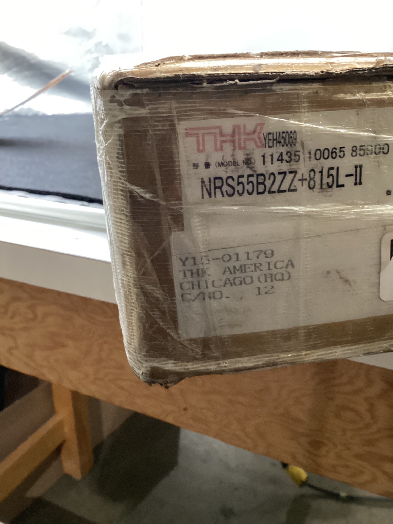 THK NRS55B2ZZ+815L-II LINEAR MOTION GUIDE 55MM RAIL NEW 1