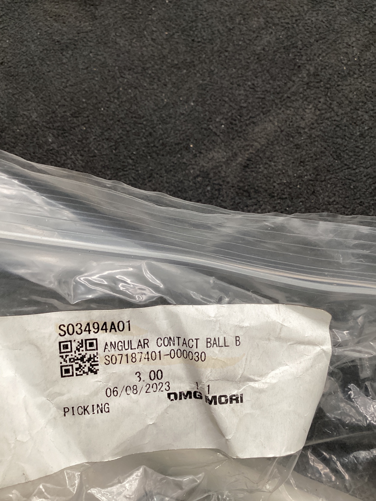 DMG MORI 2A-BST20X47-081221 ANGULAR CONTACT BEARING NEW 1