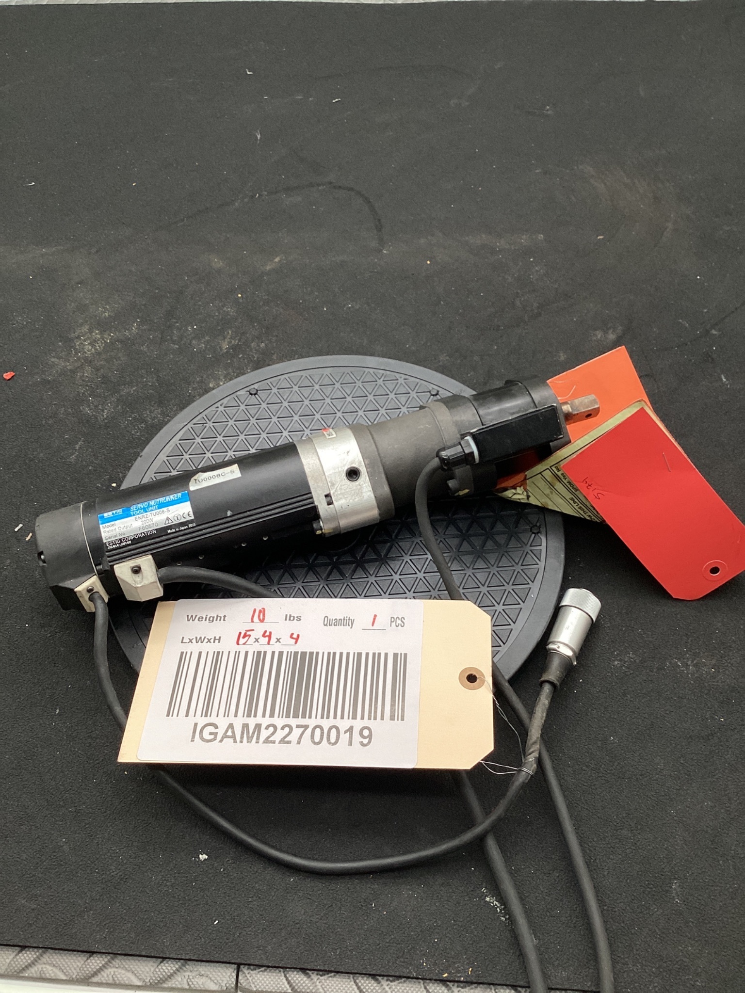 ESTIC ENRZ-TU008-S SERVO NUTRUNNER 80NM USED 2
