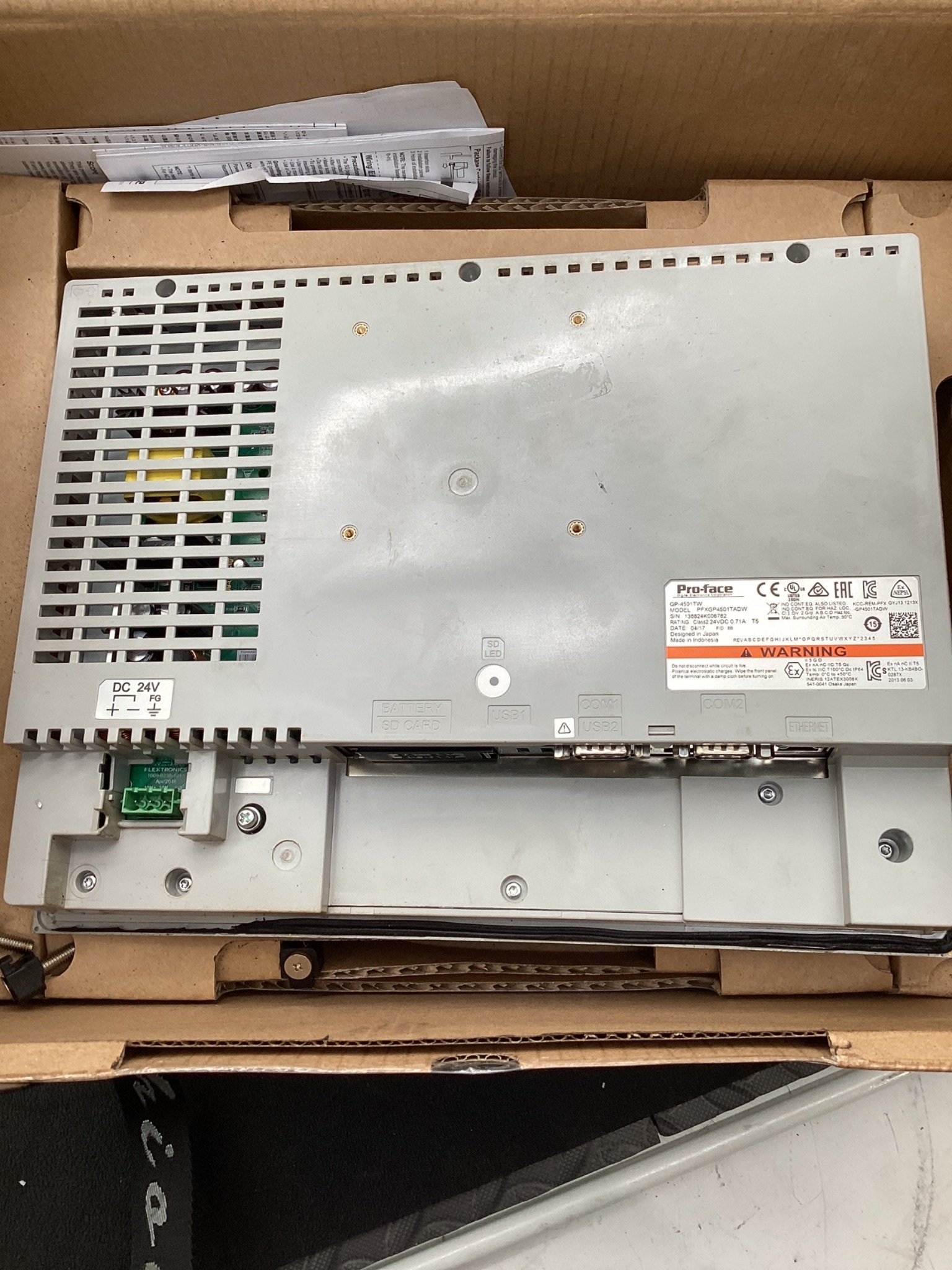 PRO-FACE PFXGP4501TADW 10.4IN HMI TOUCHSCREEN PANEL USED 1