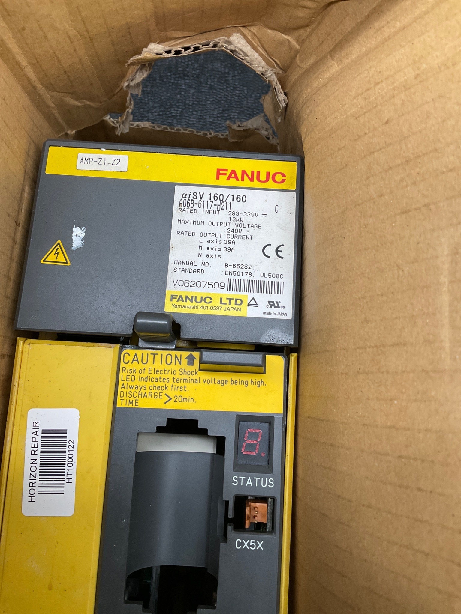 FANUC A06B-6117-H211 AISV 160/160 SERVO AMPLIFIER DUAL AXIS USED REPAIRED 0