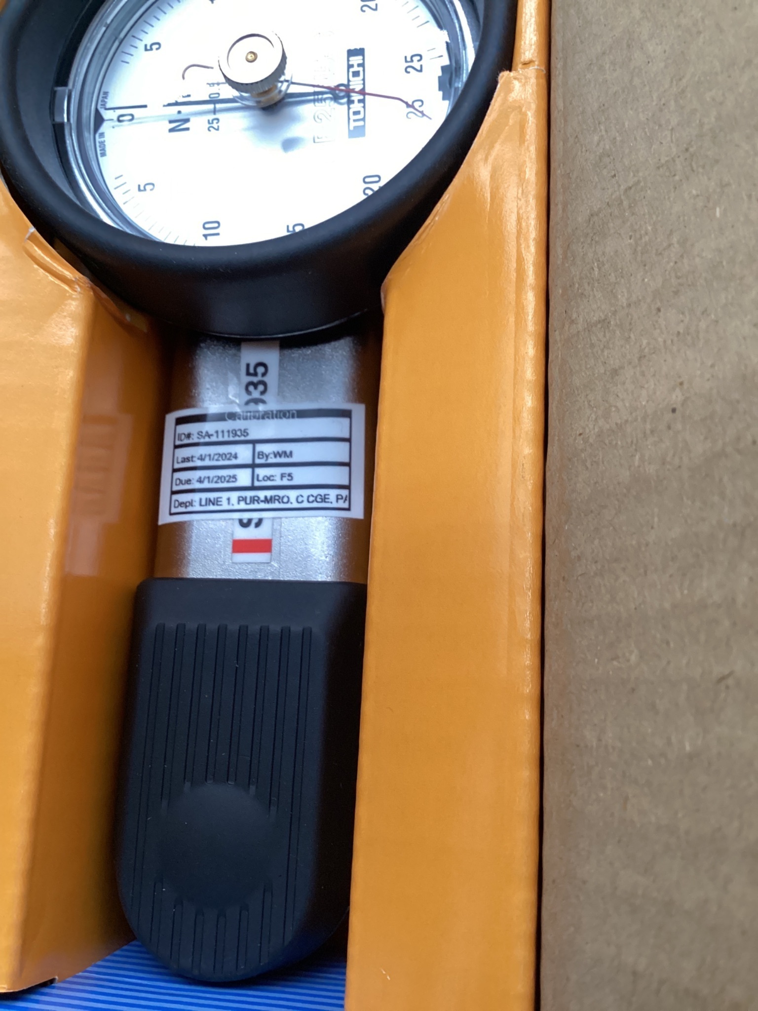 TOHNICHI DB25N5-S DIAL INDICATING TORQUE WRENCH NEW 4