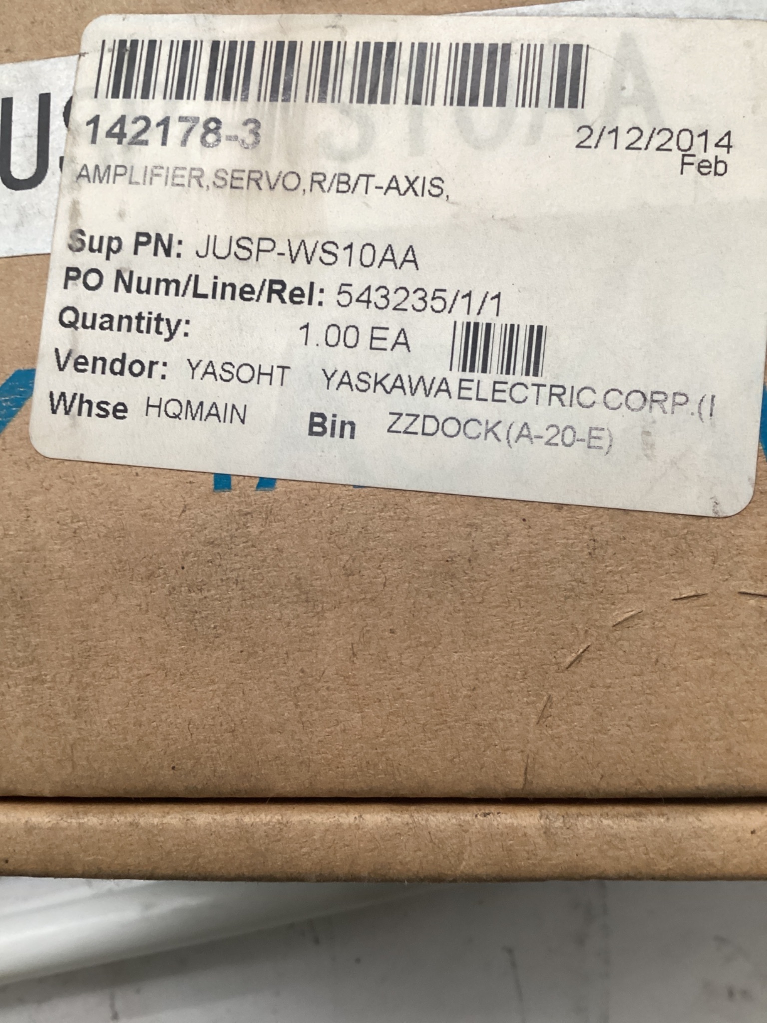 YASKAWA JUSP-WS10AA SERVO AMPLIFIER MODULE R/B/T AXIS NEW 1